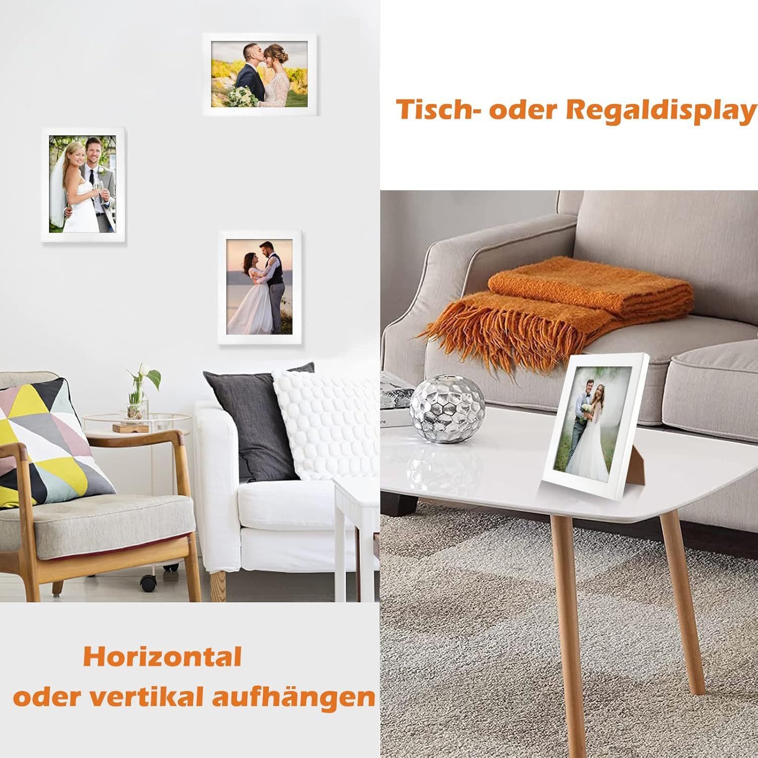 LA CUTE Bilderrahmen zum Basteln 1er Set Kinderbilderrahmen befüllbar Front günstig online kaufen