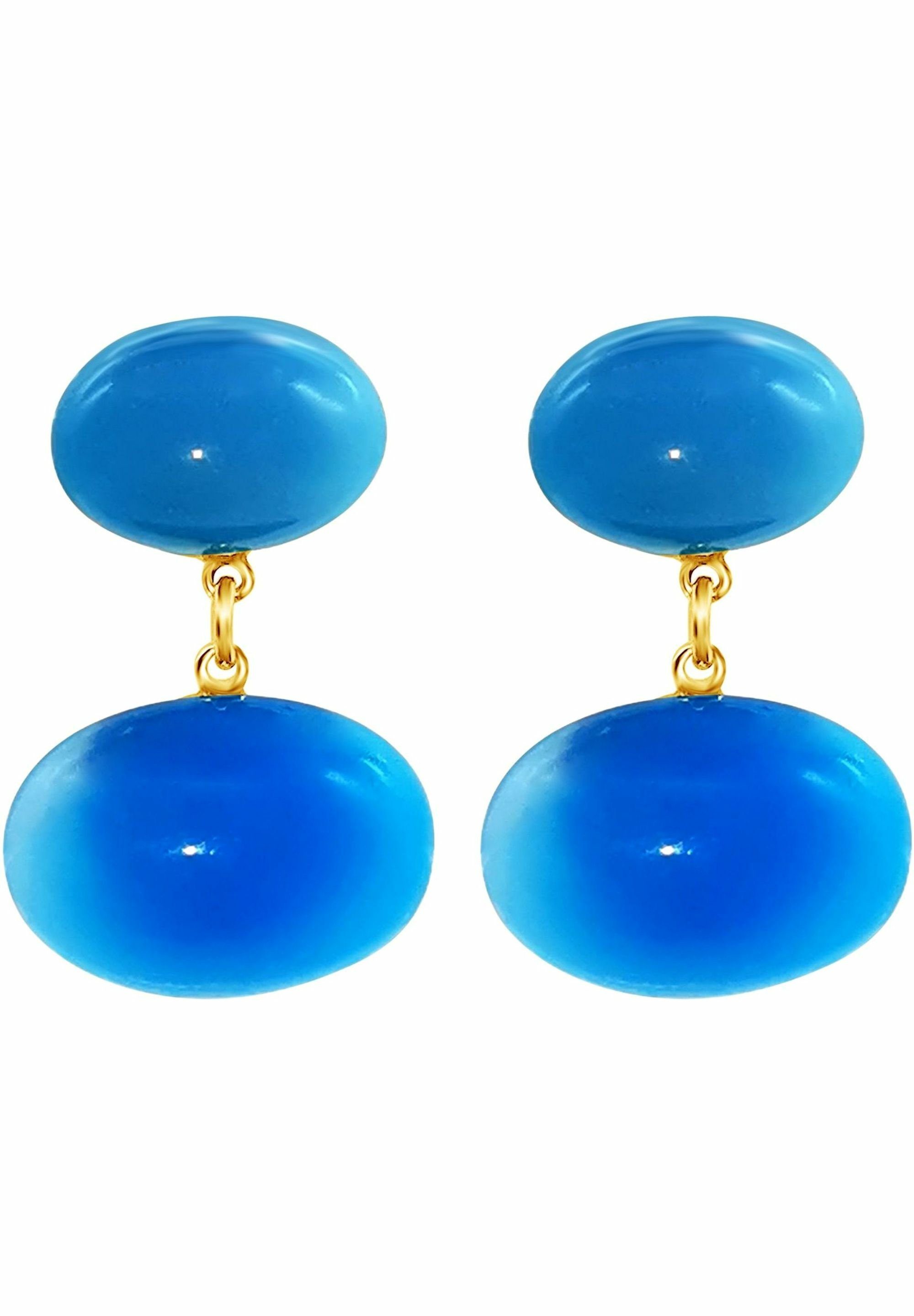 Paar Ohrhänger Chalcedon