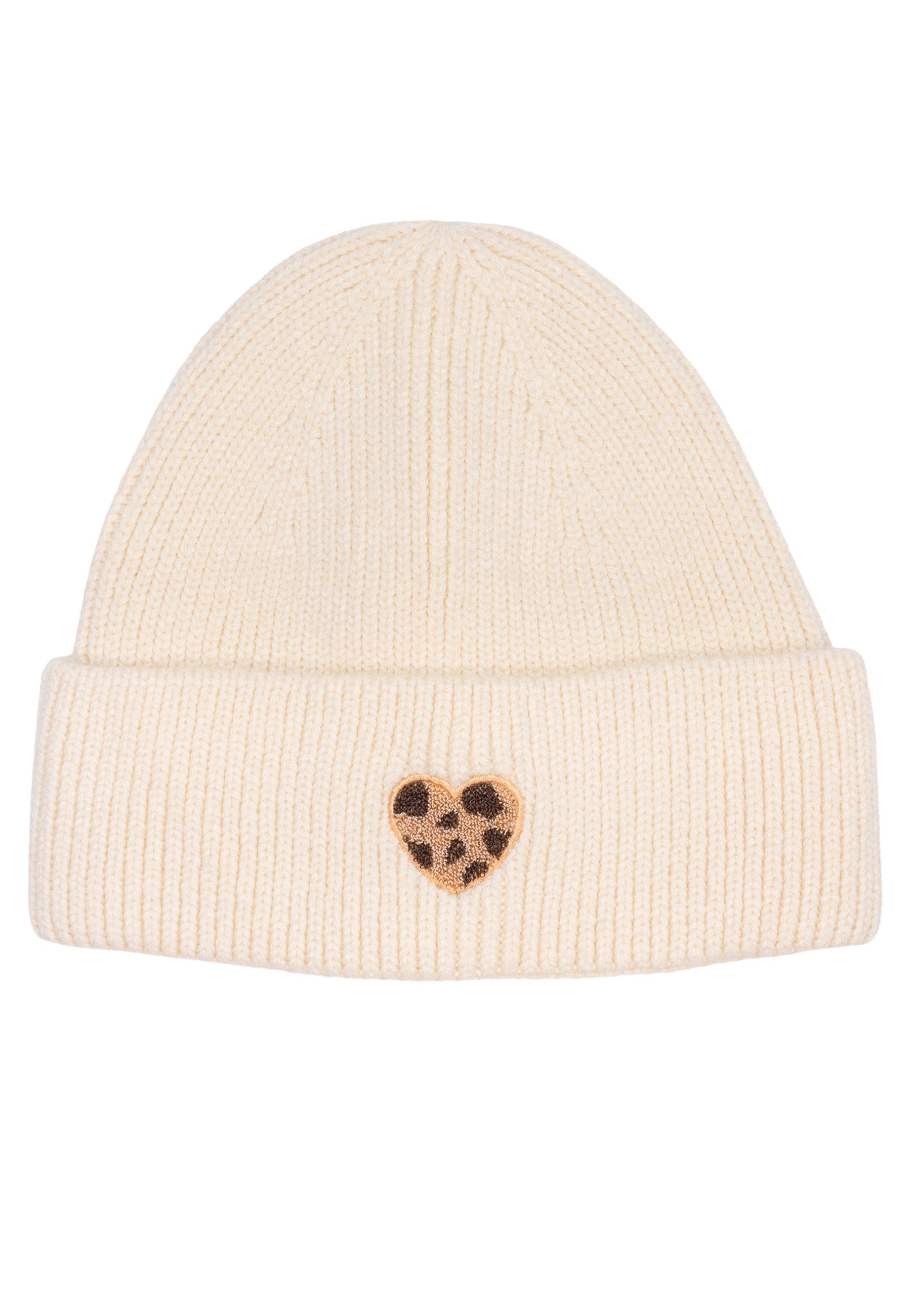Seasons of April Strickmütze ZOE (1-St) Damen Mütze mit Herz – Beanie Strick, weich, warm & modisch