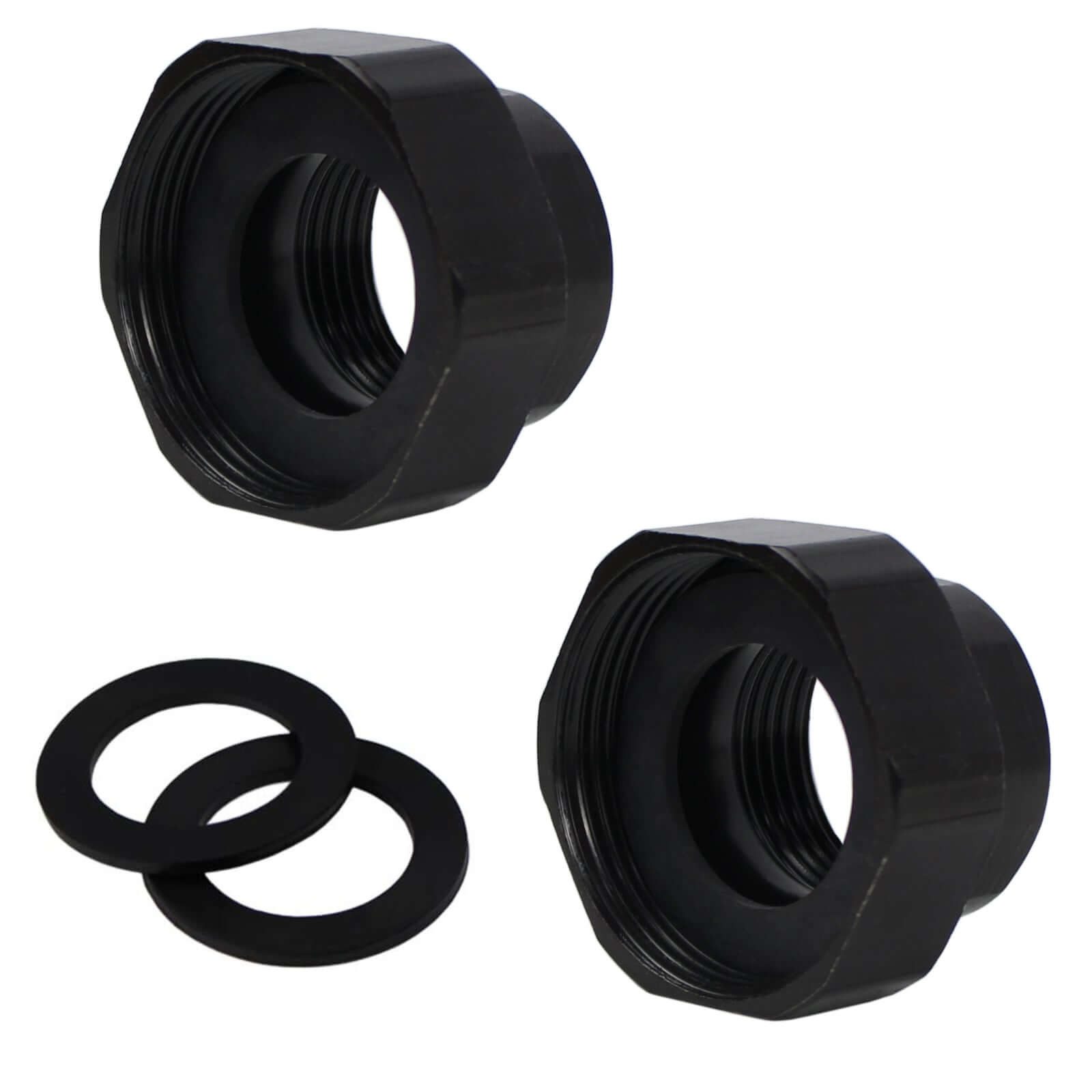 Environ Kabelschelle Pumpenverschraubungs-Set aus Stahl, DN 25 (1 Zoll) IG x DN 40 (1 1/2 Z