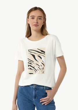 Comma Kurzarmshirt T-Shirt mit Frontprint