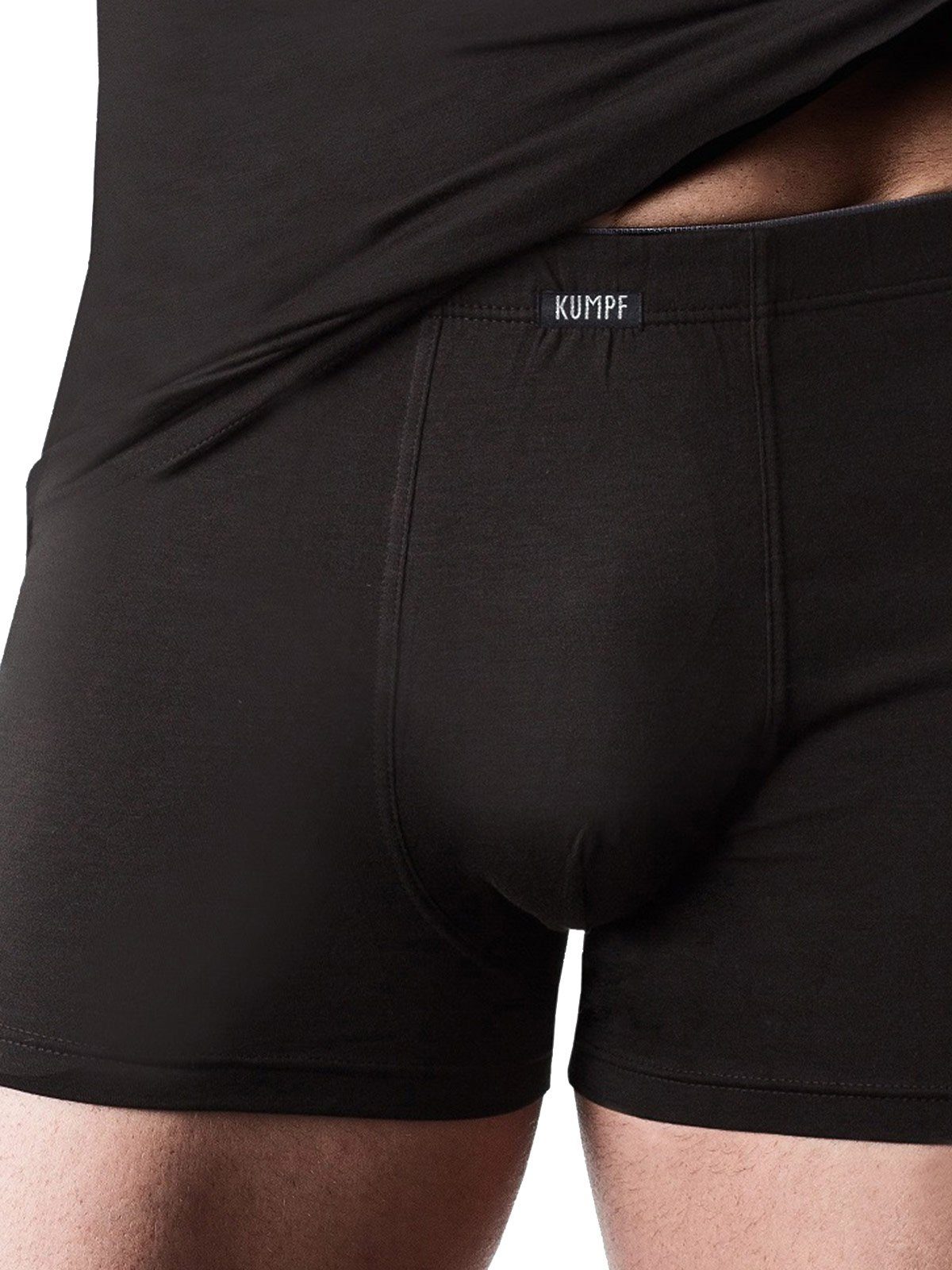 (Spar-Set, Single schwarz Herren KUMPF 2-St) Pants Sparpack 2er Jersey Pants Retro Materialmix