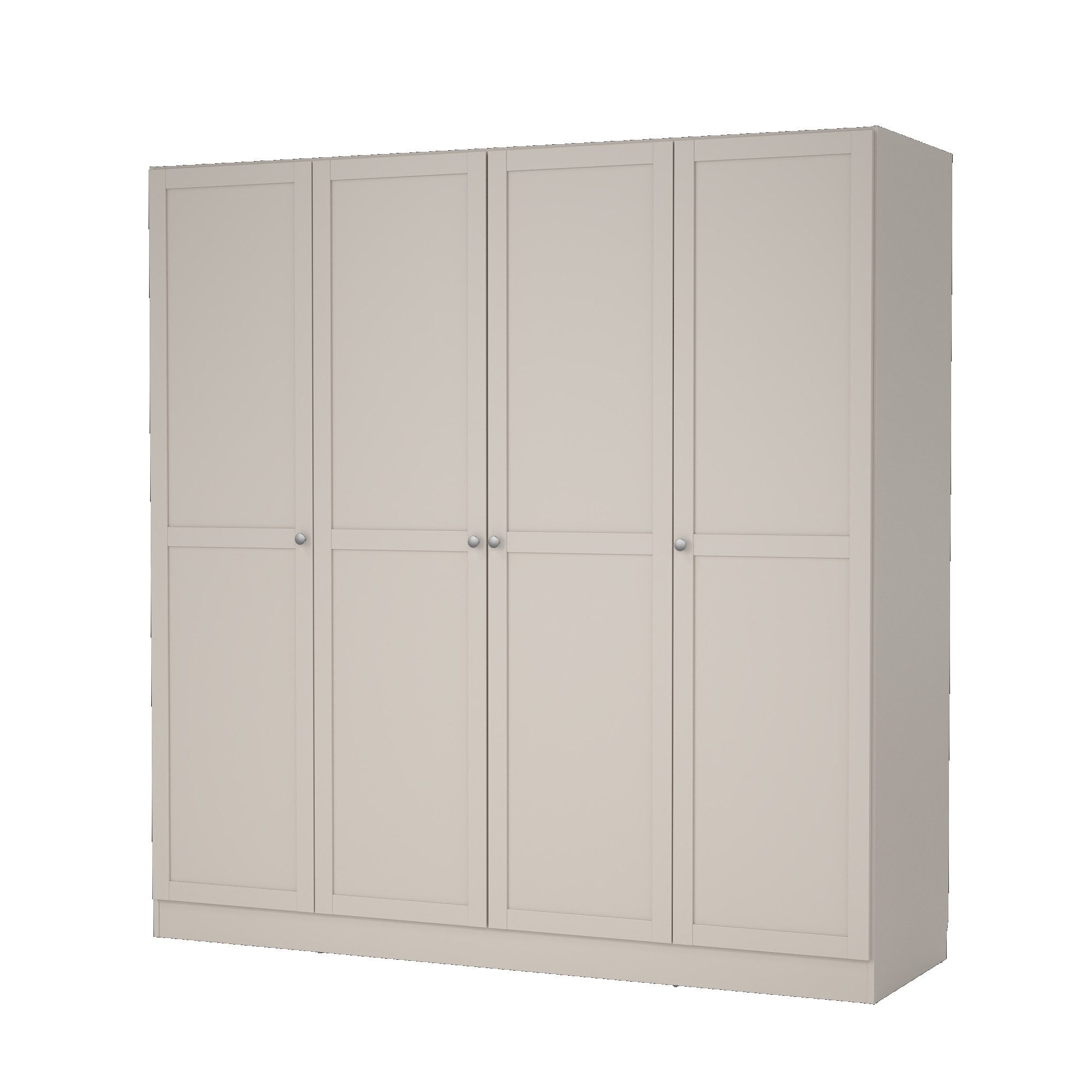 Home affaire Kleiderschrank Billund, skandinavisches Design & viel Stauraum (3 Breiten: 98,5, 147 der 195 cm) Viel Stauraum mit Böden & Kleiderstange, praktische Aufteilung