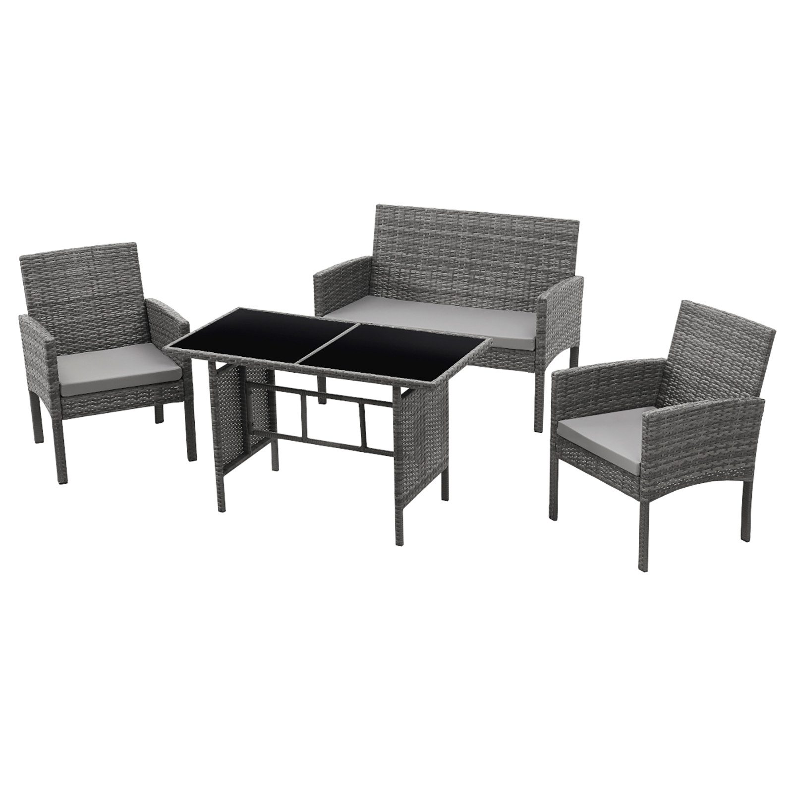 SVITA Gartenlounge-Set BROOKLYN XL, (Set, Essgruppe), Polyrattan, Rattan-Mö günstig online kaufen