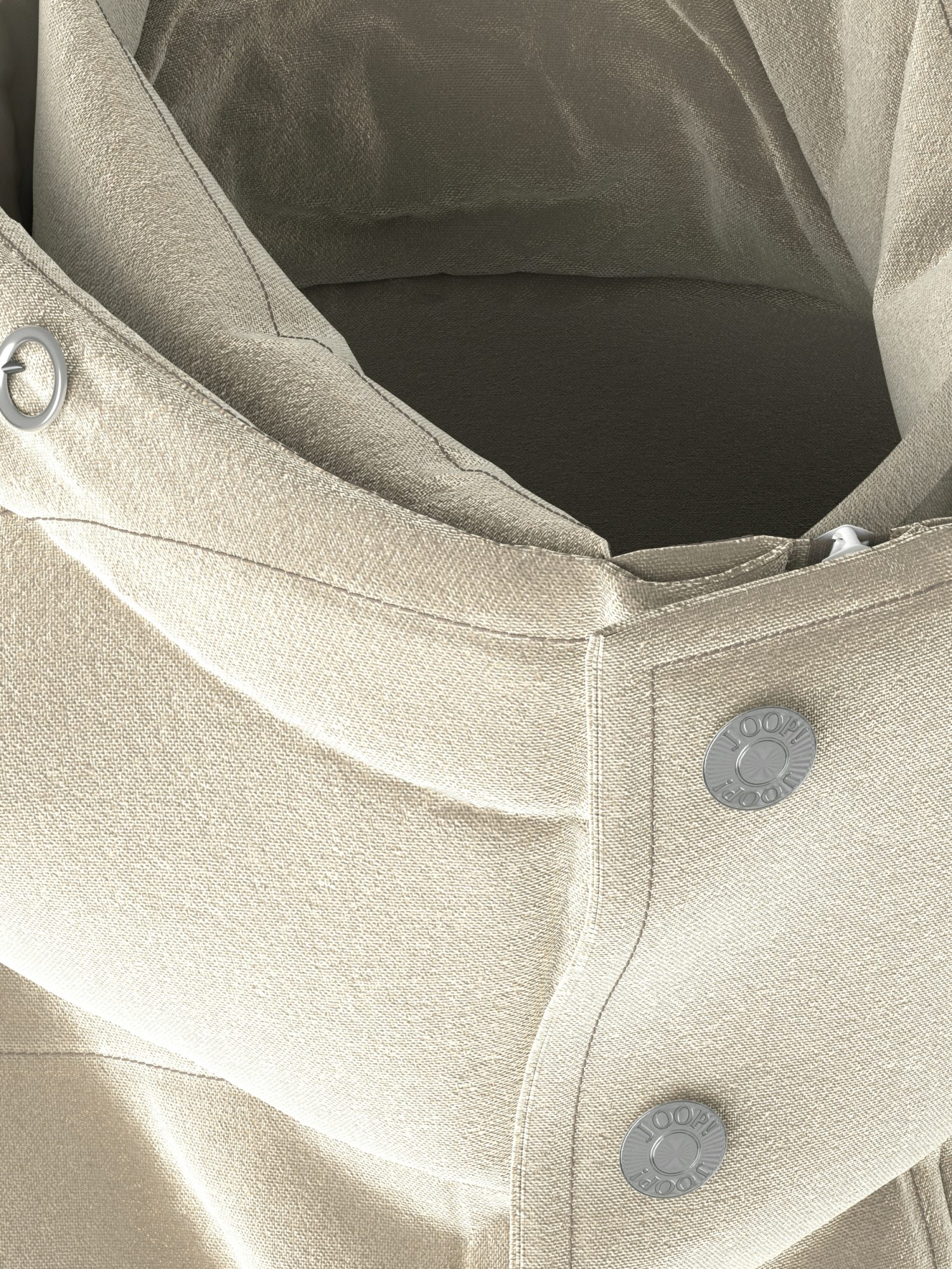JOOP! Funktionsjacke natur,Outdoor,Polyester,Unifarben,Stehkragen,Lang,Regular Fit
