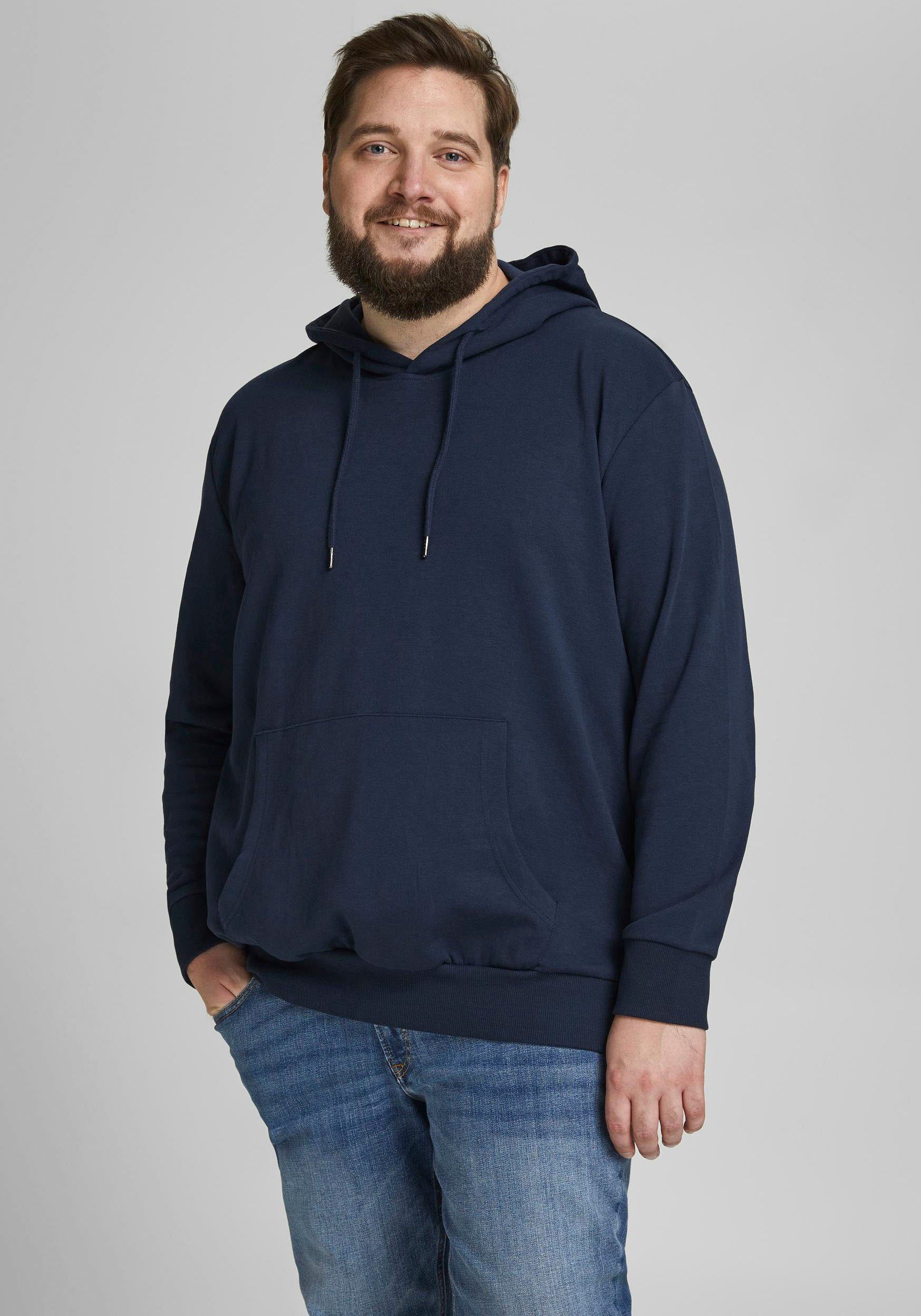 Jack & Jones PlusSize Kapuzensweatshirt BASIC SWEAT HOOD bis Größe 6XL navy