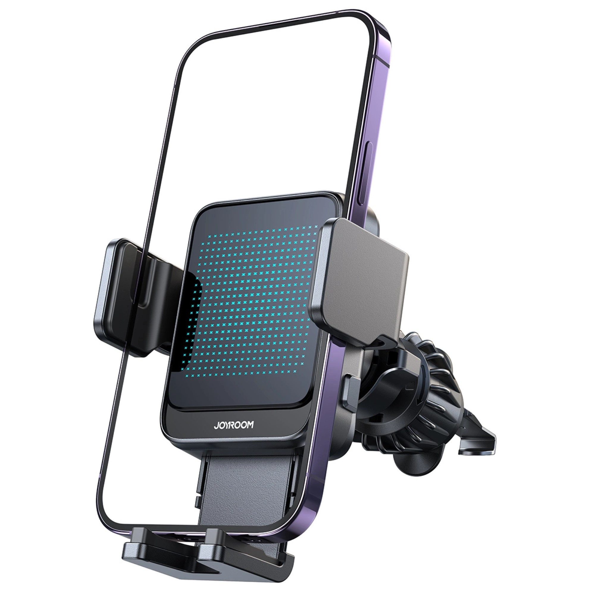 Acefast Handy-Halterung Telefonhalter mit kabelloser Aufladung für Lüftungsschlitze – Schwarz