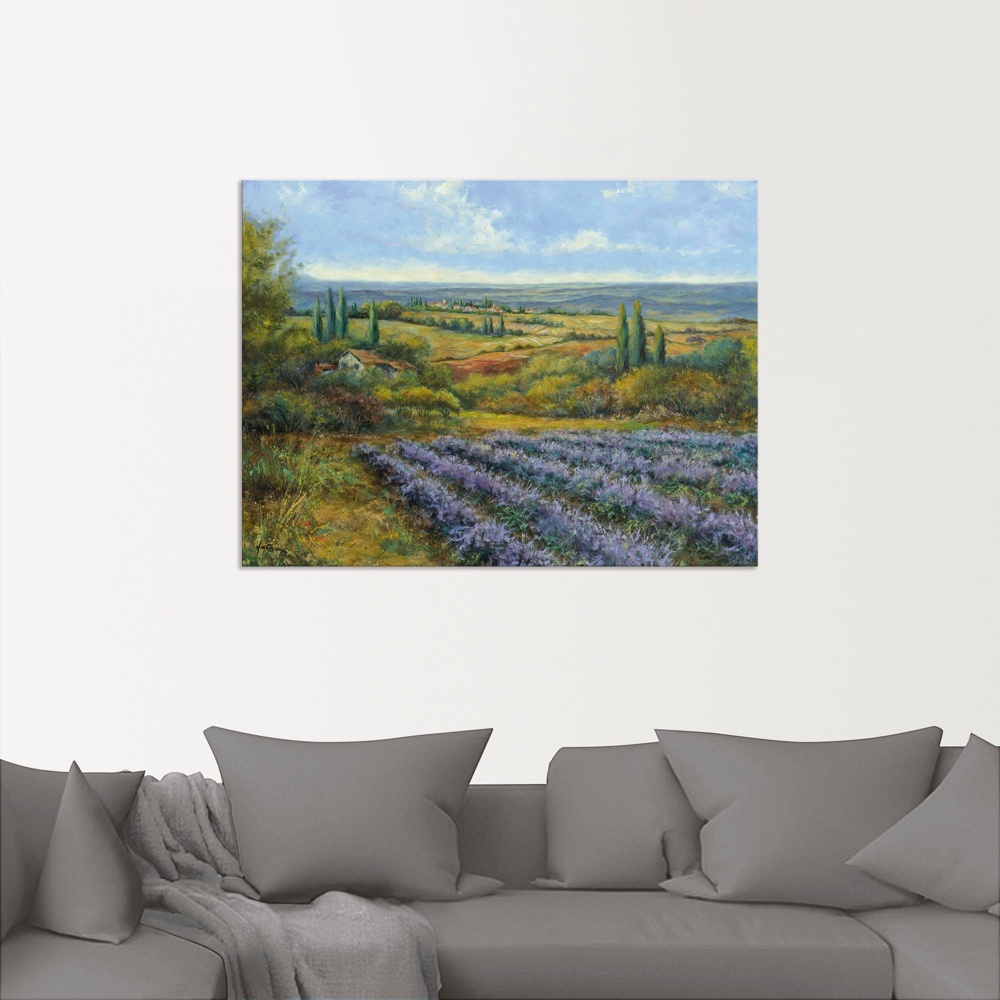 Artland Wandbild »Lavendelfelder in der Provence«, Europa (1 Stück), in vielen Größen & Produktarten - Alubild / Outdoorbild für den Außenbereich, Leinwandbild, Poster, Wandaufkleber / Wandtattoo auch für Badezimmer geeignet-kaufen