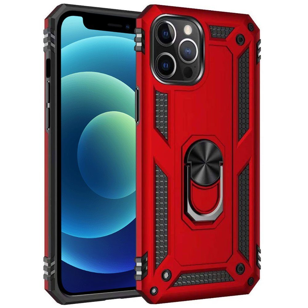 FITSU Handyhülle Handyhülle für iPhone 12 Mini Hülle Outdoor Case 5,4 Zoll, Robuste Handyhülle stabile Schutzhülle Cover Case mit Kamera Slider