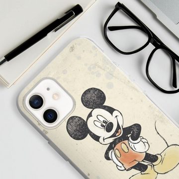 DeinDesign Handyhülle Offizielles Lizenzprodukt Mickey & Minnie Mouse Wasserfarbe, Apple iPhone 12 Silikon Hülle Bumper Case Handy Schutzhülle