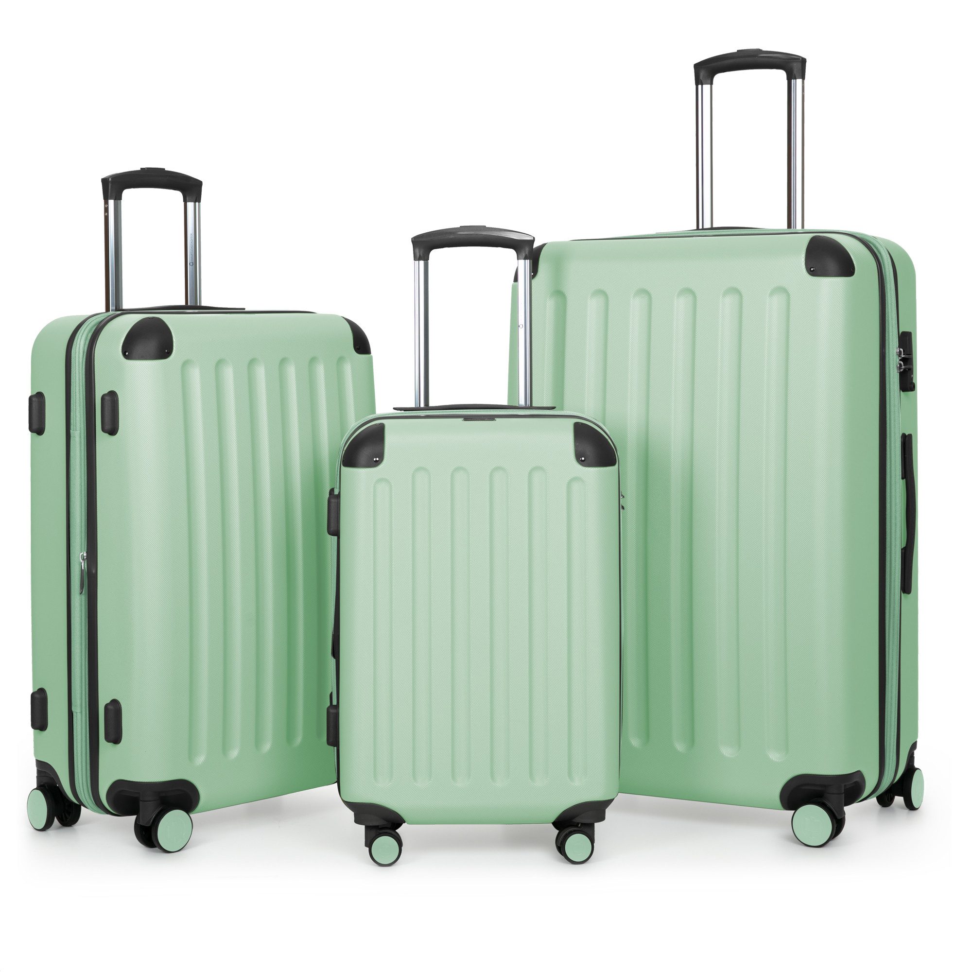 Hauptstadtkoffer Hartschalen-Trolley Spree, 4 Rollen, Kofferset 3tlg Hartschalenkoffer, Erweiterung, ABS, TSA
