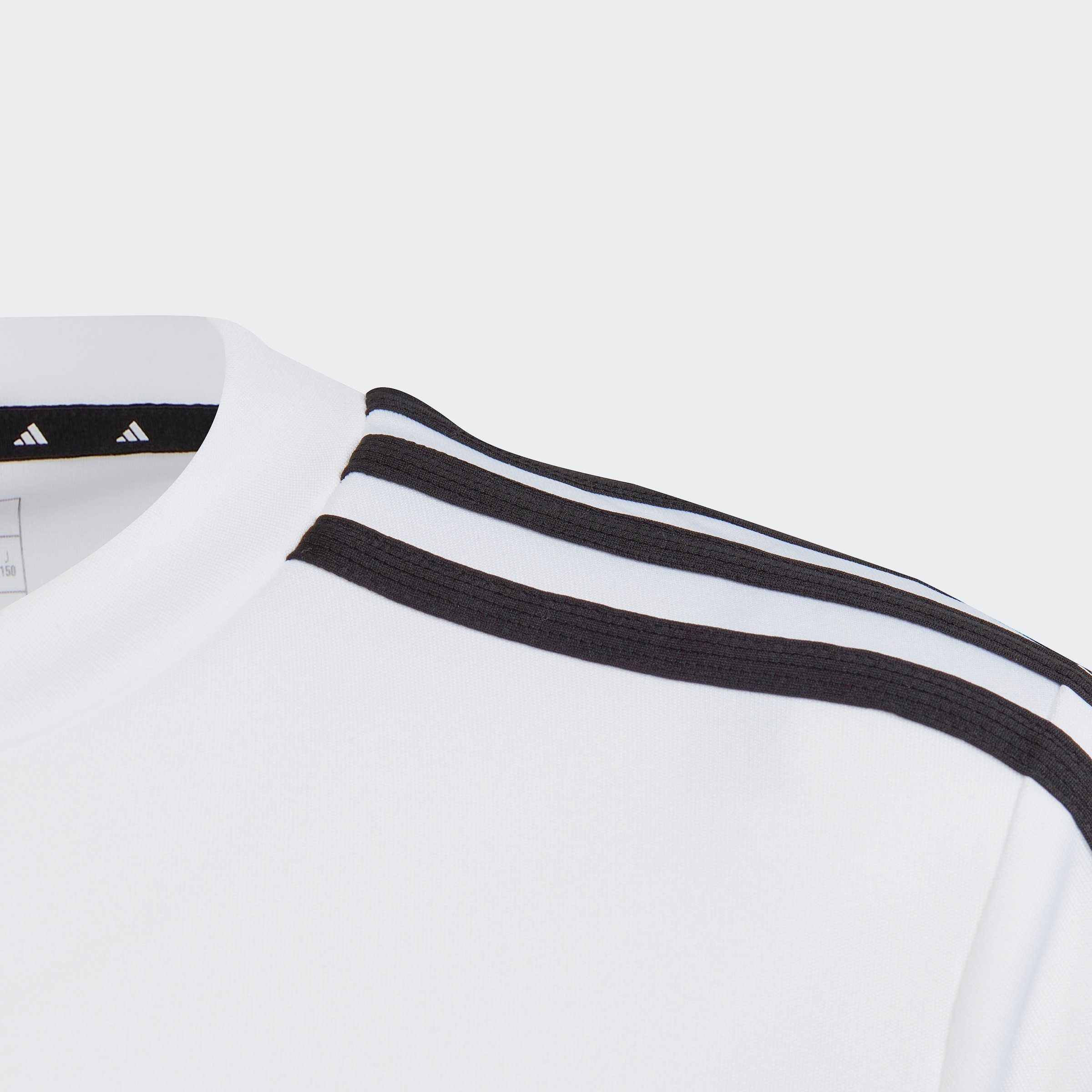 adidas Sportswear T-Shirt TRAIN ESSENTIALS White 3-STREIFEN / AEROREADY REGULAR-FIT Black