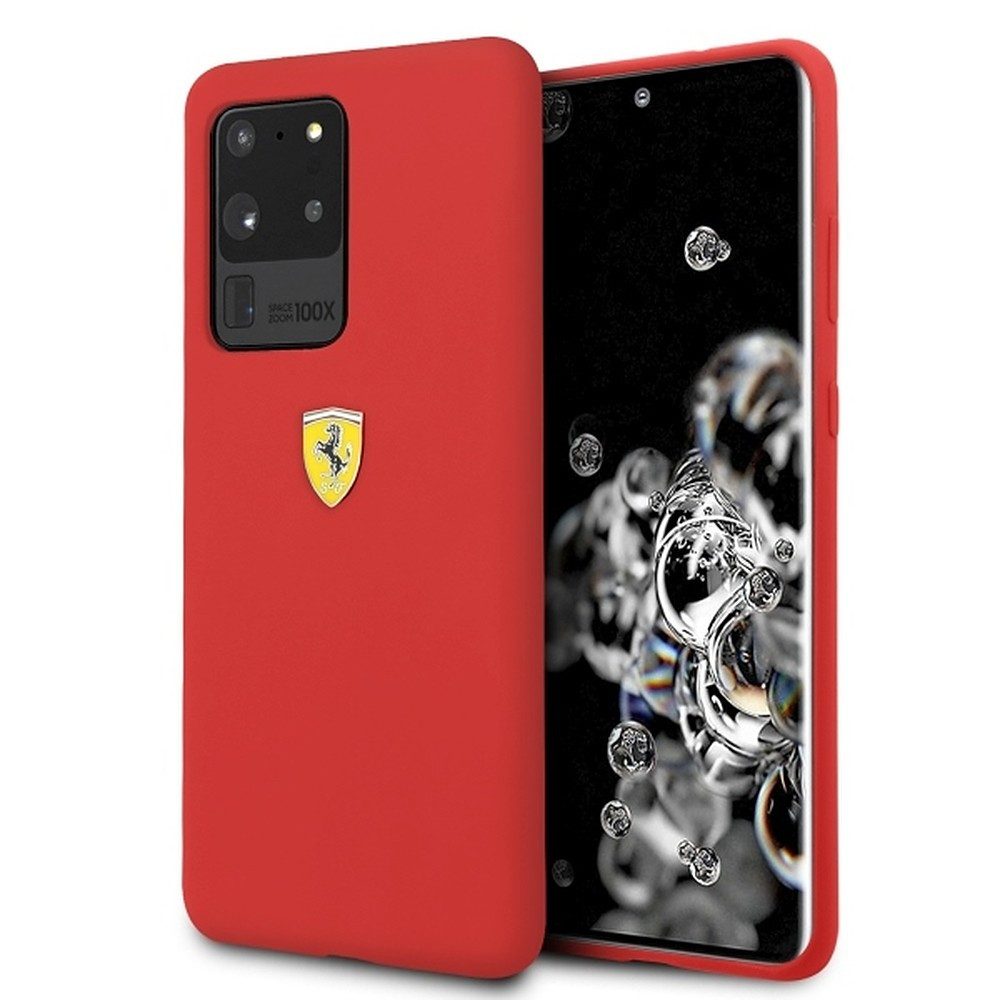 Ferrari Handyhülle Silikonhülle Cover, Silikon, Mikrofaserfutter, griffig