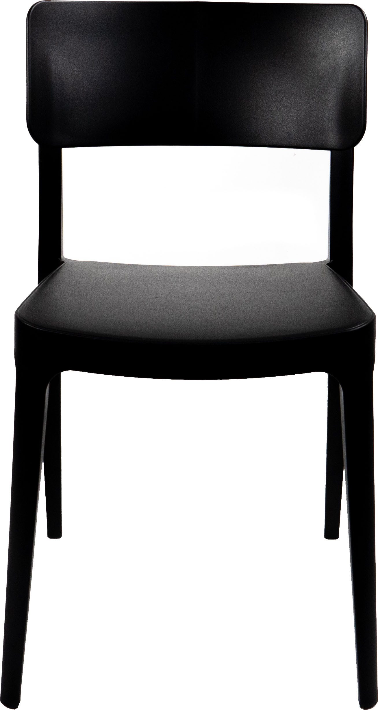 Essentials Stapelstuhl Wing (1 St), schwarz, Kunststoff