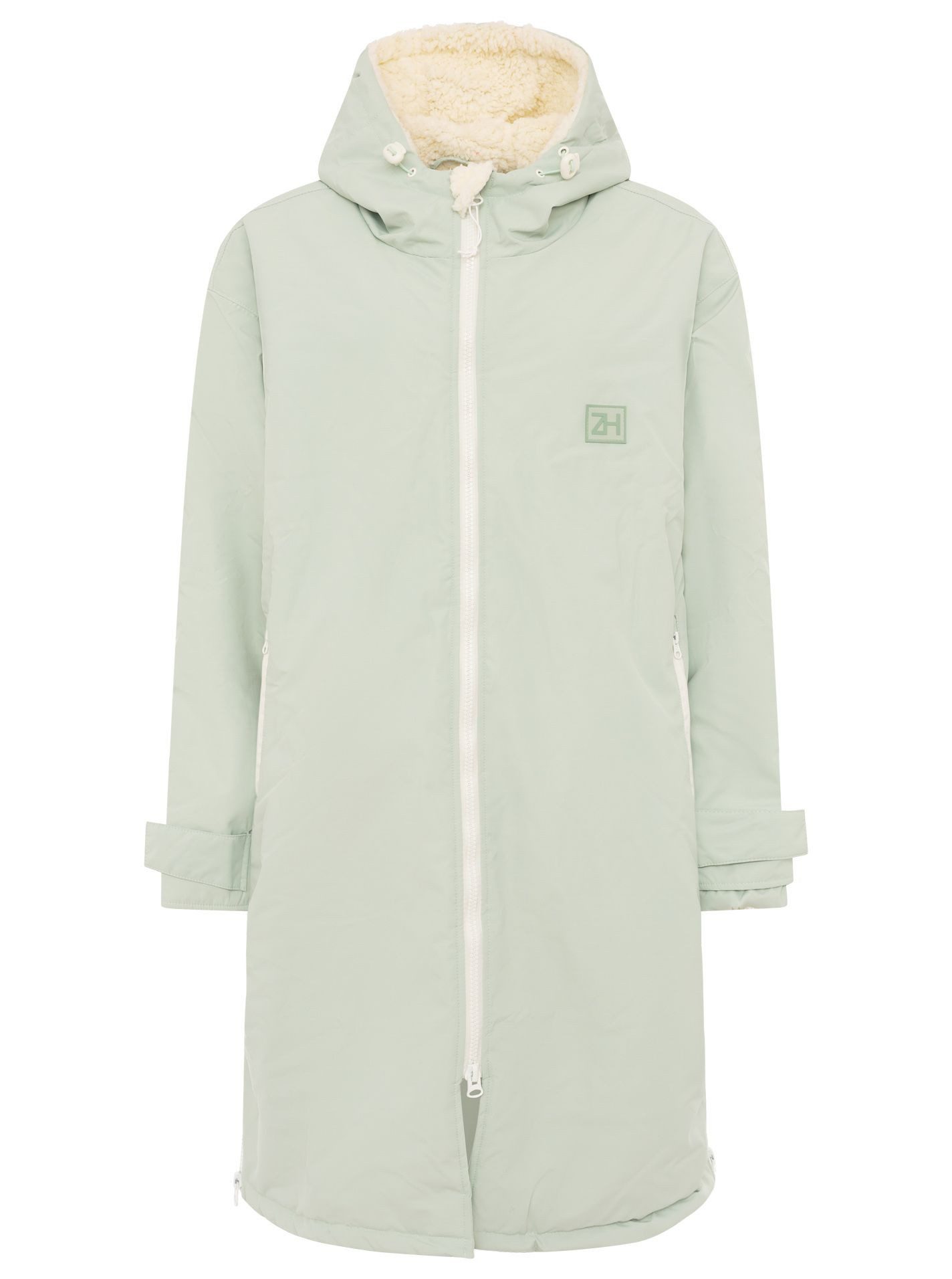 Zwillingsherz Windbreaker Oversize "Windjacke" Seitentaschen, Kapuze, Weicher Stoff, Fällt größer aus