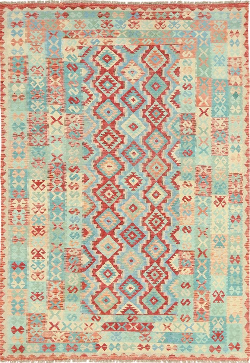 Orientteppich Kelim Afghan Heritage 217x310 Handgewebter Moderner Orientteppich, Nain Trading, rechteckig, Höhe: 3 mm