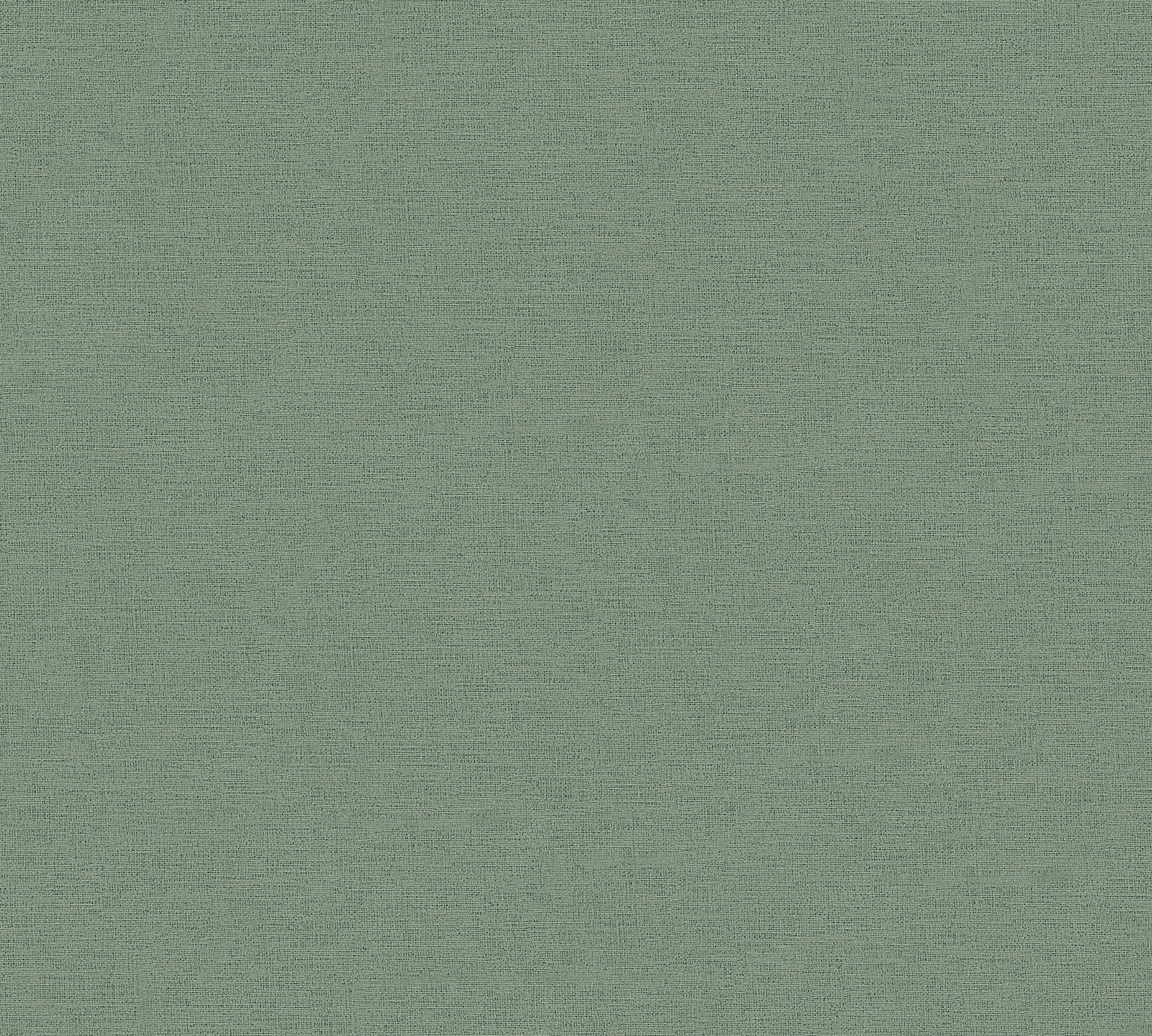 A.S. Création Vliestapete Antigua einfarbige strukturiert Unitapete (1 leicht geprägt, grün,dunkelgrün St), matt, Tapete