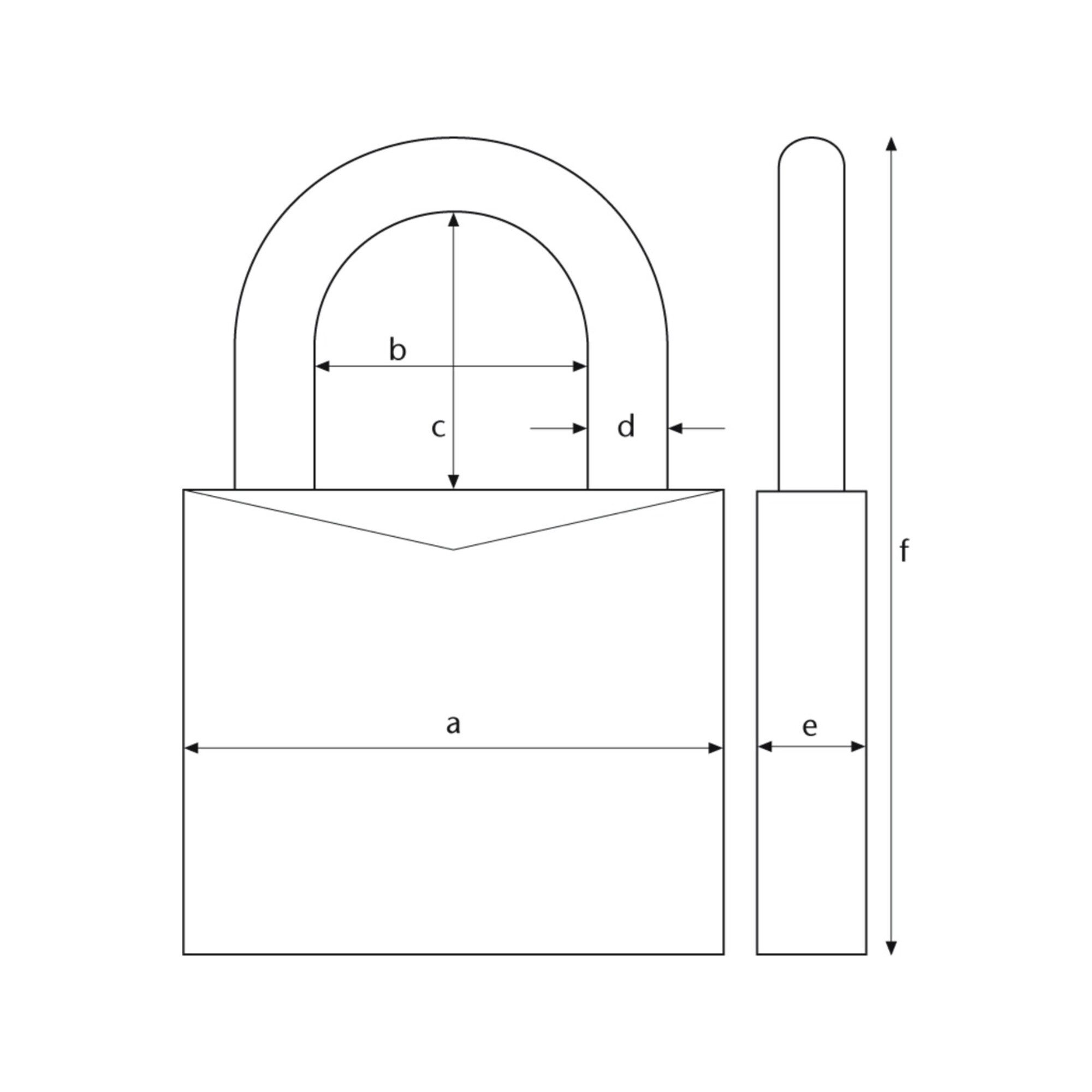 ABUS Vorhängeschloss ABUS Vorhangschloss 37/55 B/SB