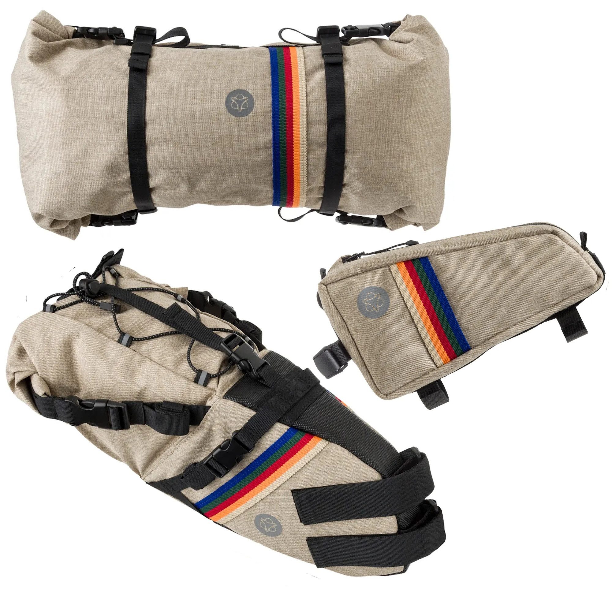 AGU Fahrradtasche Venture Taschenset Satteltasche Lenkertasche Rahmentasche Bikepacking