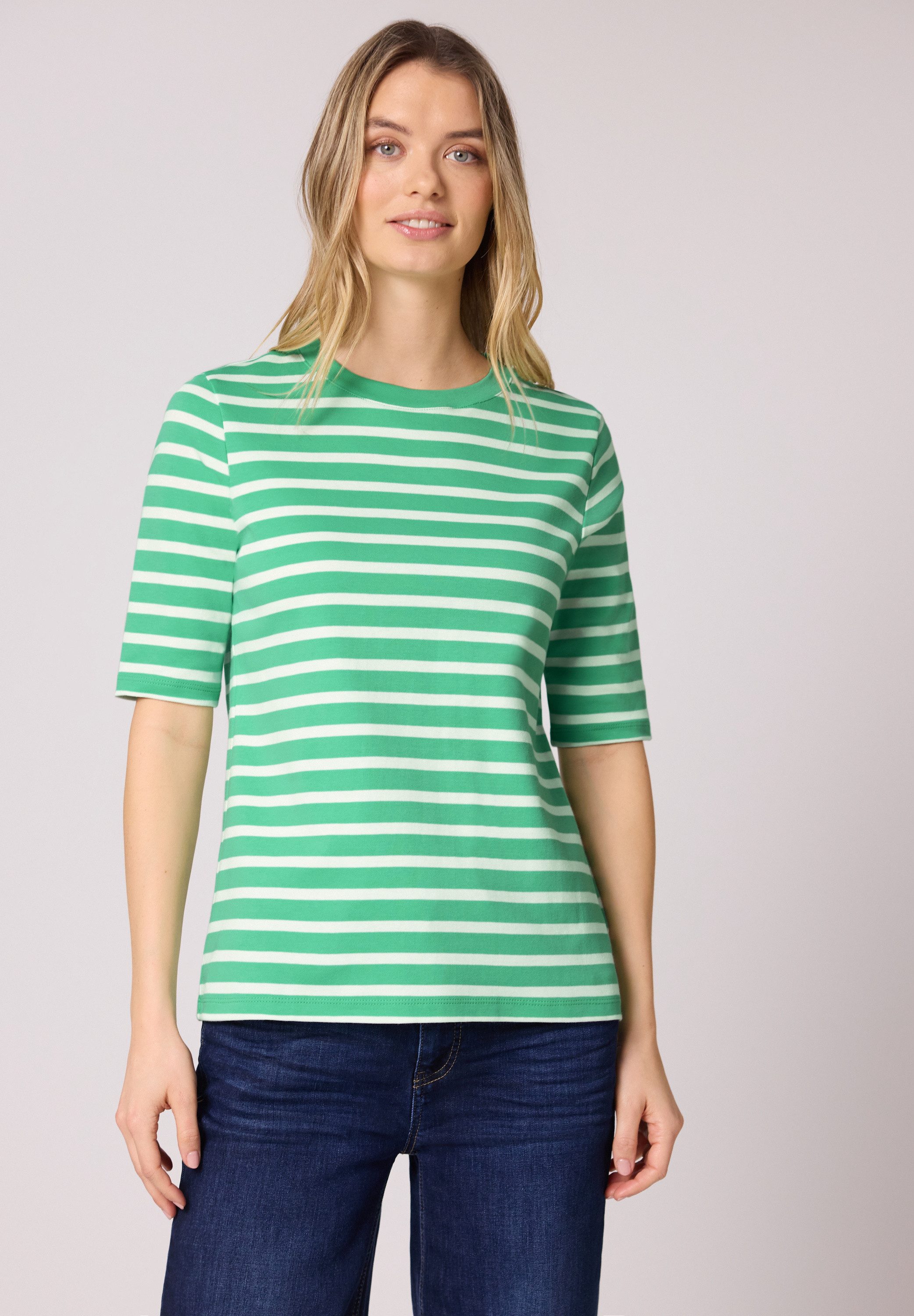STREET ONE T-Shirt aus reiner Baumwolle