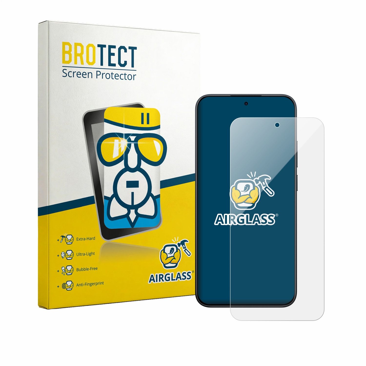 BROTECT Displayschutzglas Folie für Xiaomi Redmi Note 15 Pro 5G, Schutzfolie Glas Panzer Display Schutz klar
