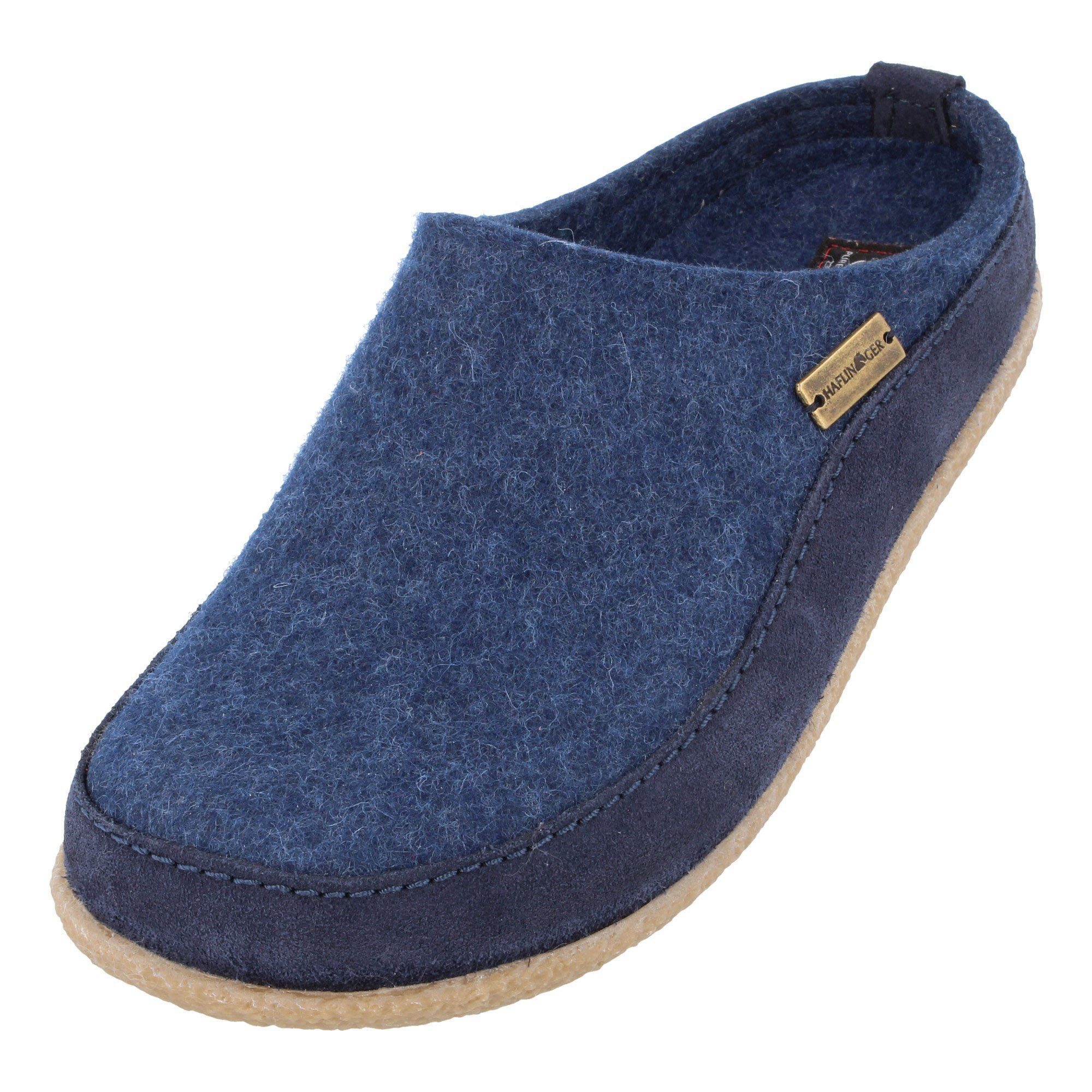 Haflinger Blizzard Skane Filzpantoffel Hausschuh Gummisohle Hausschuh