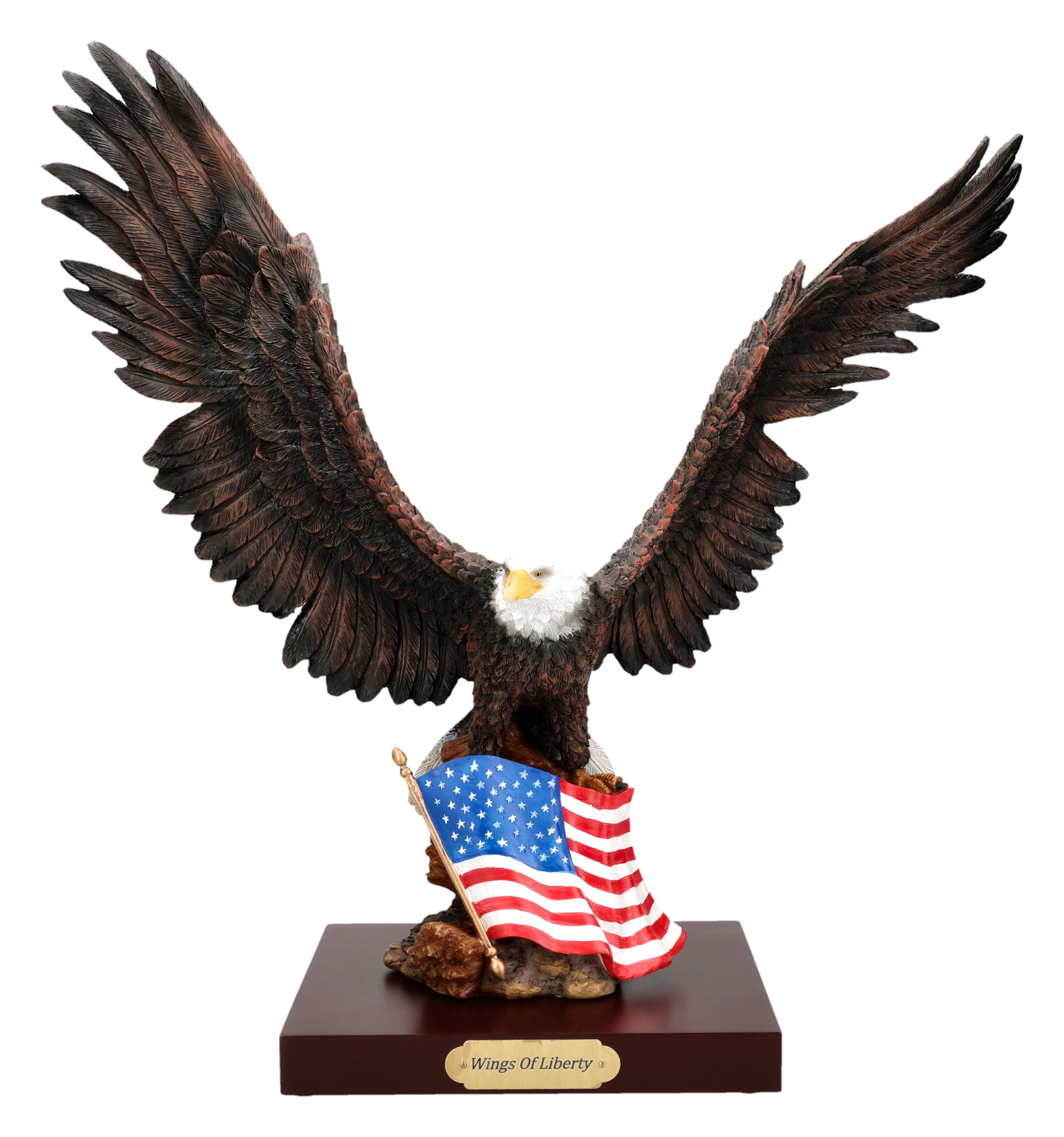 Figuren Shop GmbH Dekofigur See Adler Statue – Wings of Liberty Figur mit U günstig online kaufen
