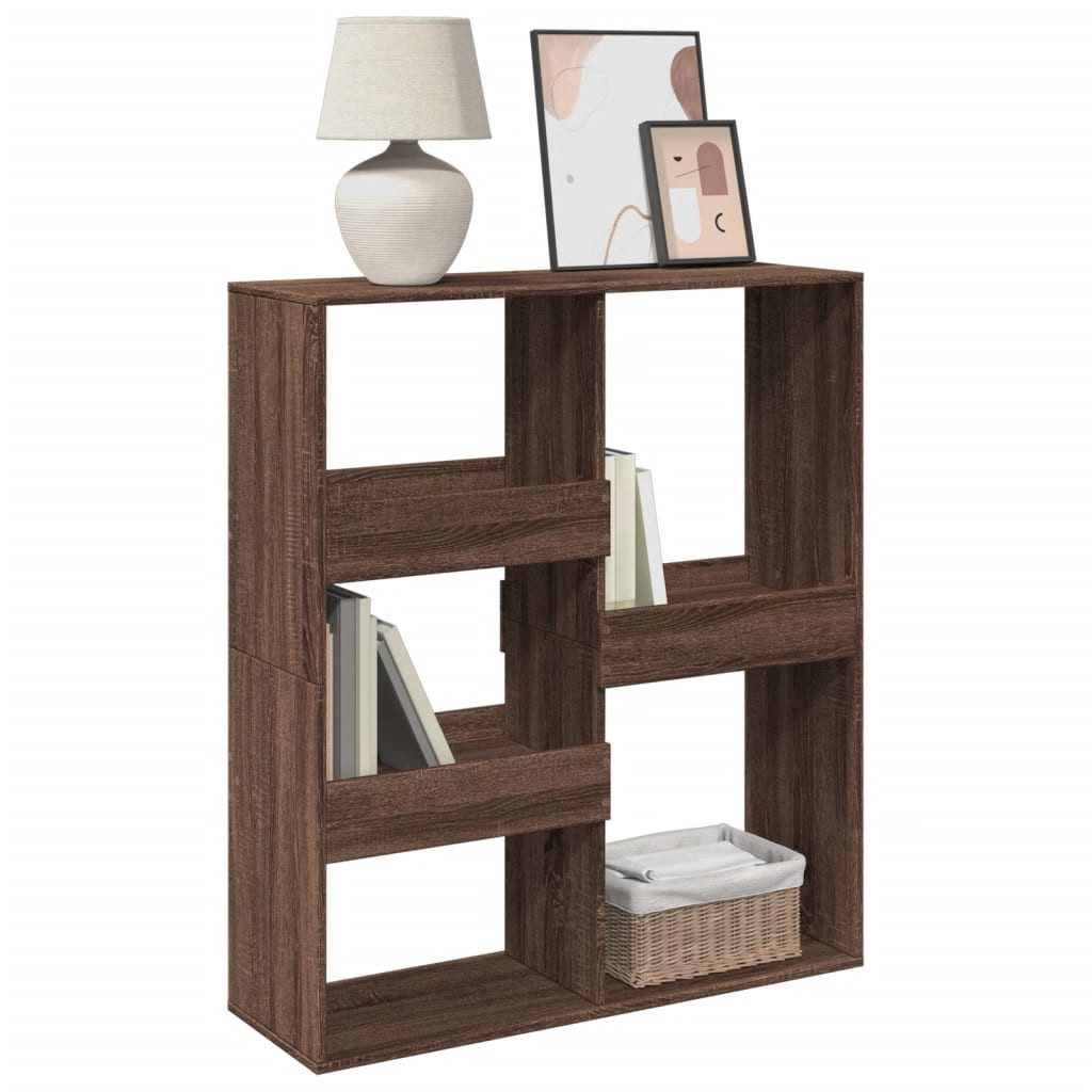 vidaXL Bücherregal Bücherregal/Raumteiler Braun Eichen-Optik 100x33x115 günstig online kaufen