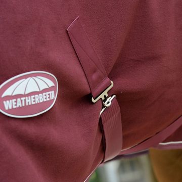 WeatherBeeta Pferde-Abschwitzdecke Weatherbeeta Sherpa Fleece Cooler Standard - maroon/white