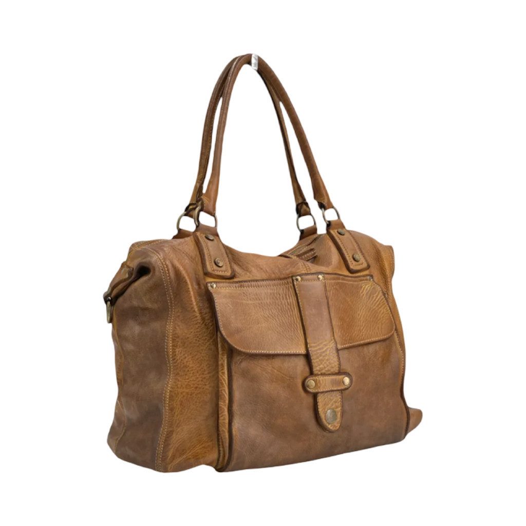 BZNA Shopper Viola Designer Ledertasche Schultertasche