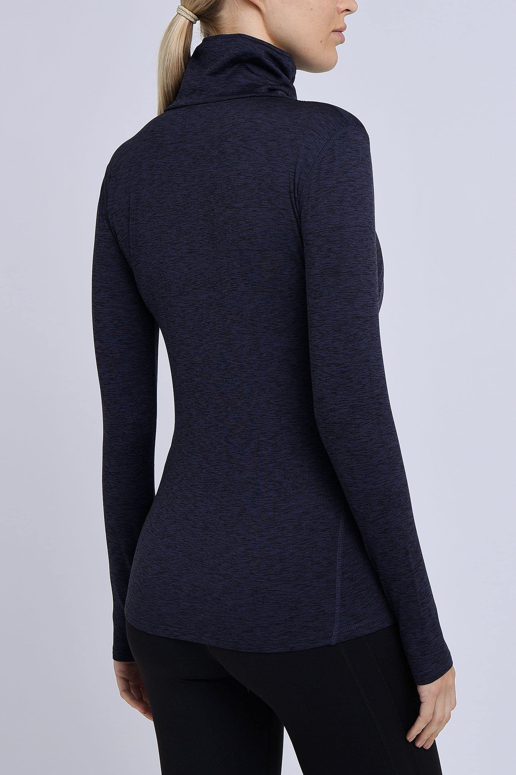 TCA Trainingsshirt TCA Damen Winter Laufshirt mit Reißverschluss - Dunkelbl günstig online kaufen