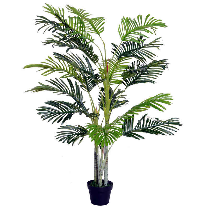 Kunstpflanze künstliche Pflanze Palmen, Outsunny, Höhe 150 cm, im Topf