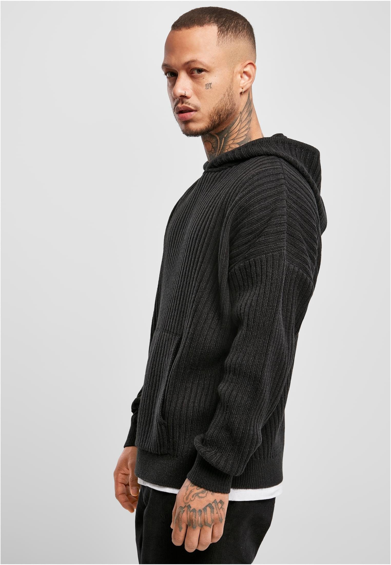 Sweater CLASSICS black Hoody Knitted Herren (1-tlg) URBAN