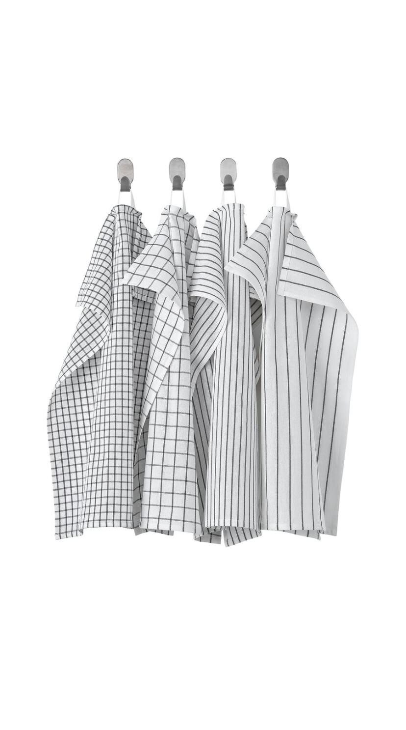 IKEA Geschirrtuch IKEA RINNIG Geschirrtuch, Gemustert, 45 x 60 cm, 4 Stück günstig online kaufen
