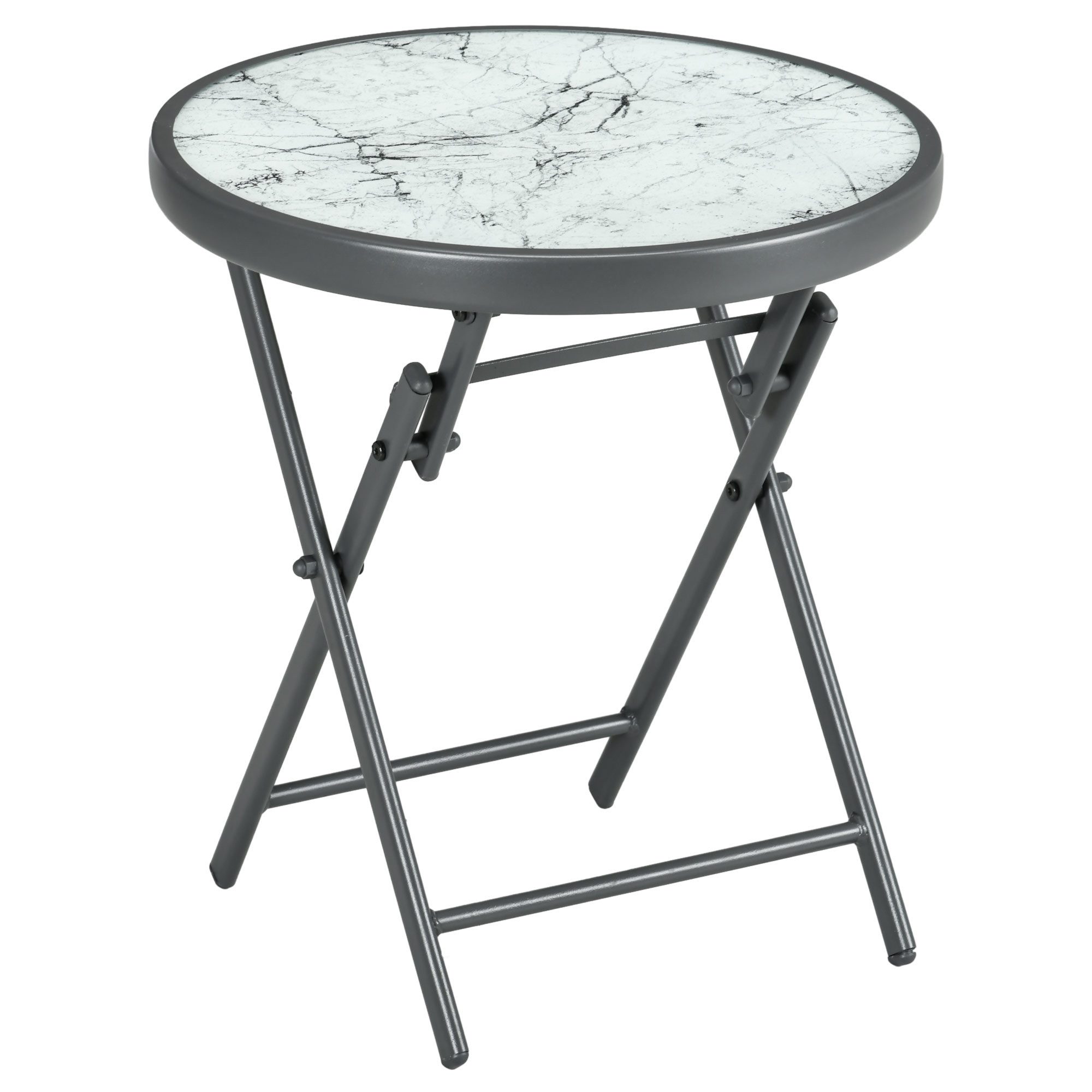 Outsunny Gartentisch klappbar, aus Glas mit günstig online kaufen