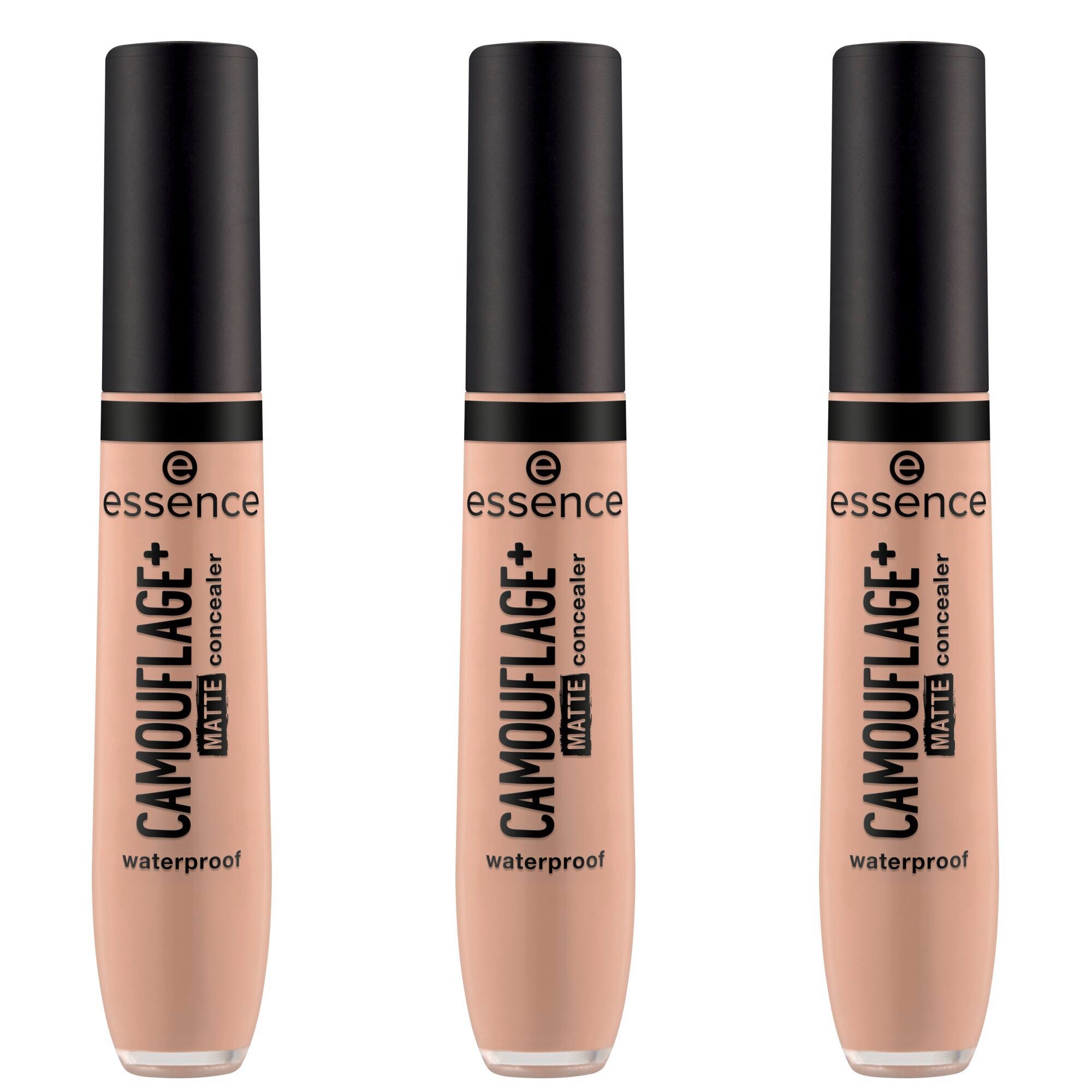 Essence Тональный крем CAMOUFLAGE+ MATTE concealer, 3-tlg., 3-tlg., hohe Deckkraft, mattierend, alle Hauttypen