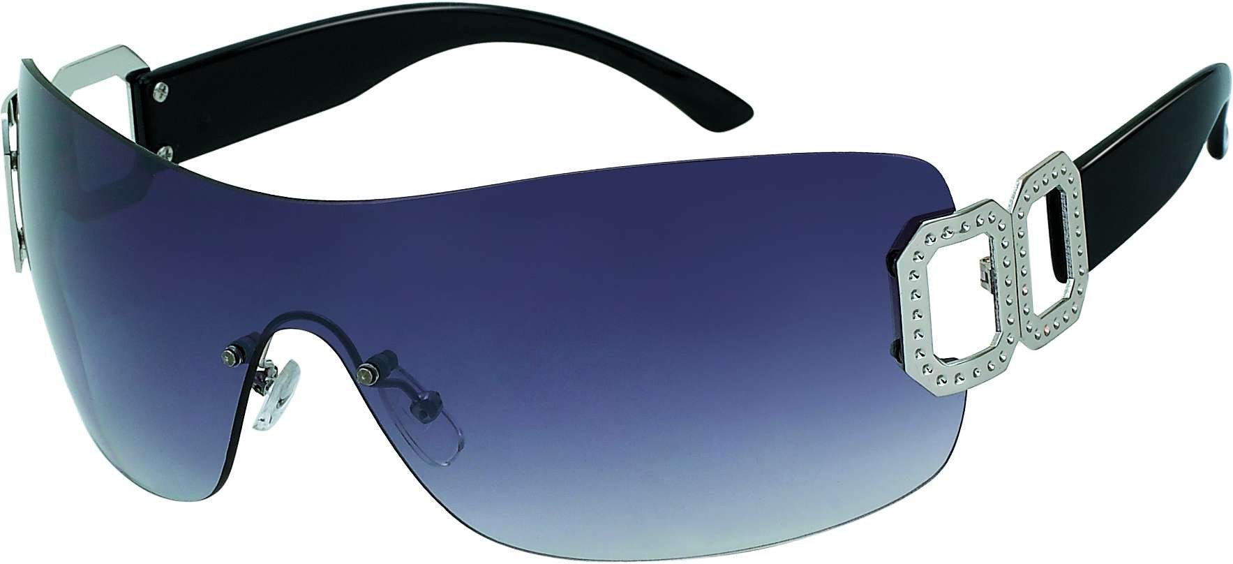 DanCarol Sonnenbrille DC-220- für Damen- das Gestell ist mit auffälligen Metallaplikationen