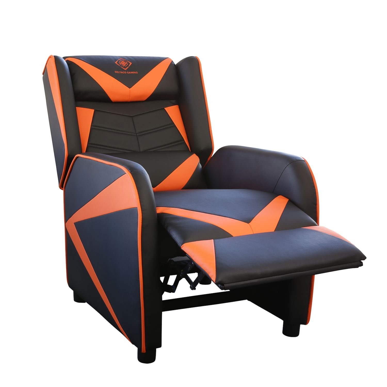 Herstellergarantie 140 5 inkl. Gaming kg Relax-Sessel Kunstleder bis Gaming-Stuhl Spielesessel Set), Fußschemel, (kein Jahre DELTACO zu