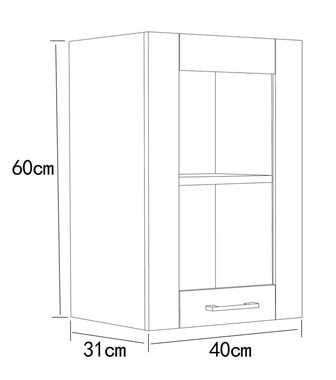 VCM Hängeschrank Küchenschrank B. 40 cm Hängeschrank Küche Colura (1-St)