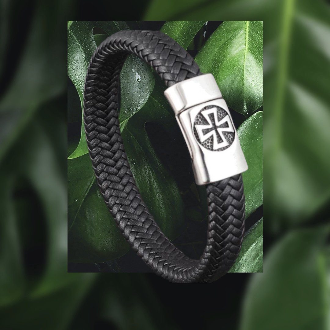 Karisma Schmuck Lederarmband Lederarmband Herren Edelstahl günstig online kaufen