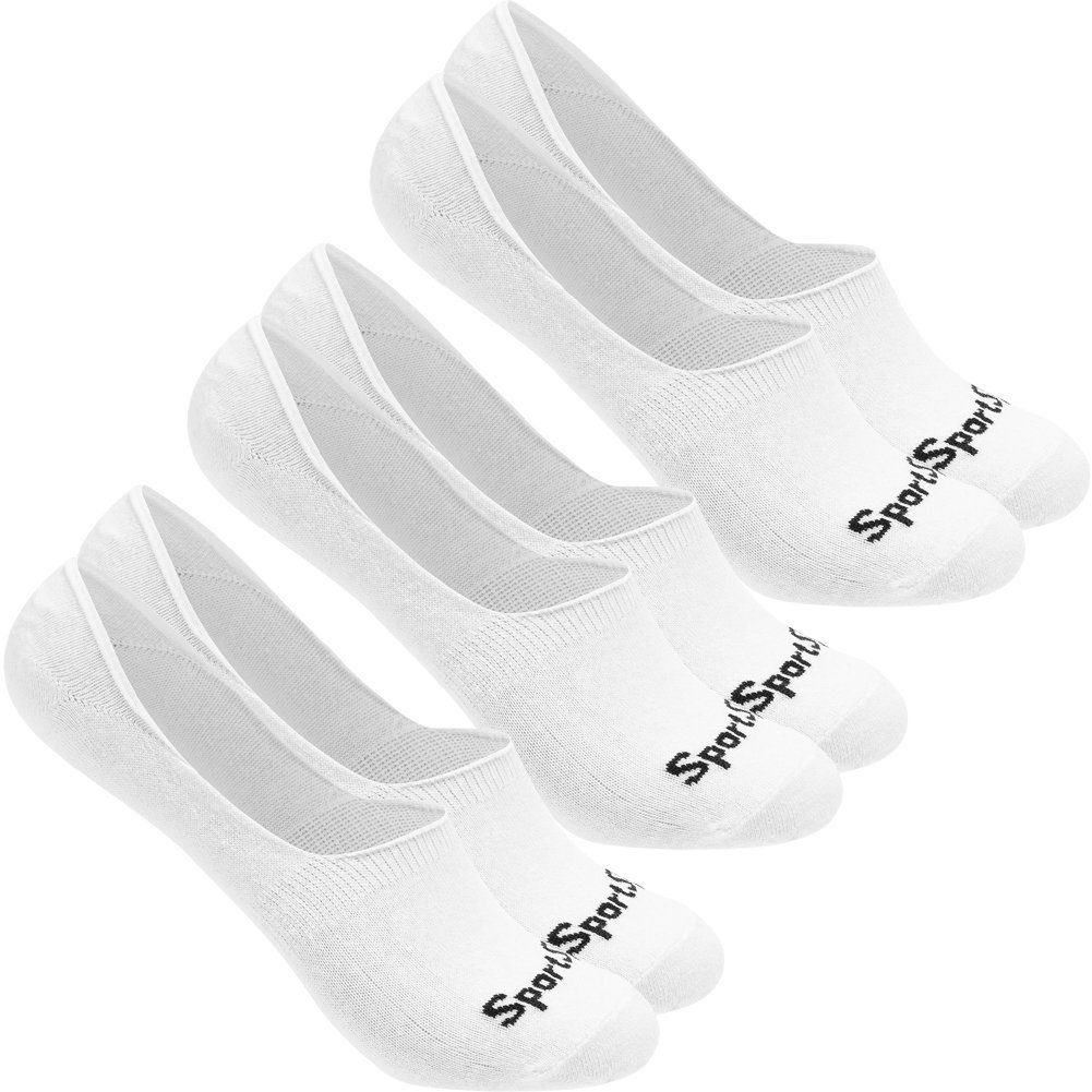 SportSpar Füßlinge SportSpar.de "Sparlinge" Sneaker Socken 3 Paar (Set bestehend aus drei Paar Socken) Kurzsocken - nicht sichtbar in deinem Schuh