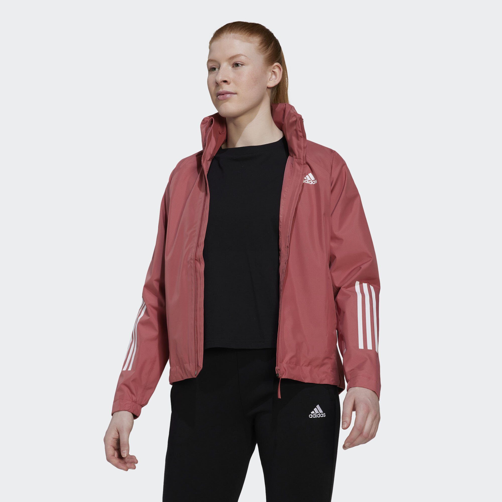 adidas Sportswear Funktionsjacke BSC 3-STREIFEN RAIN.RDY REGENJACKE Wonder Red