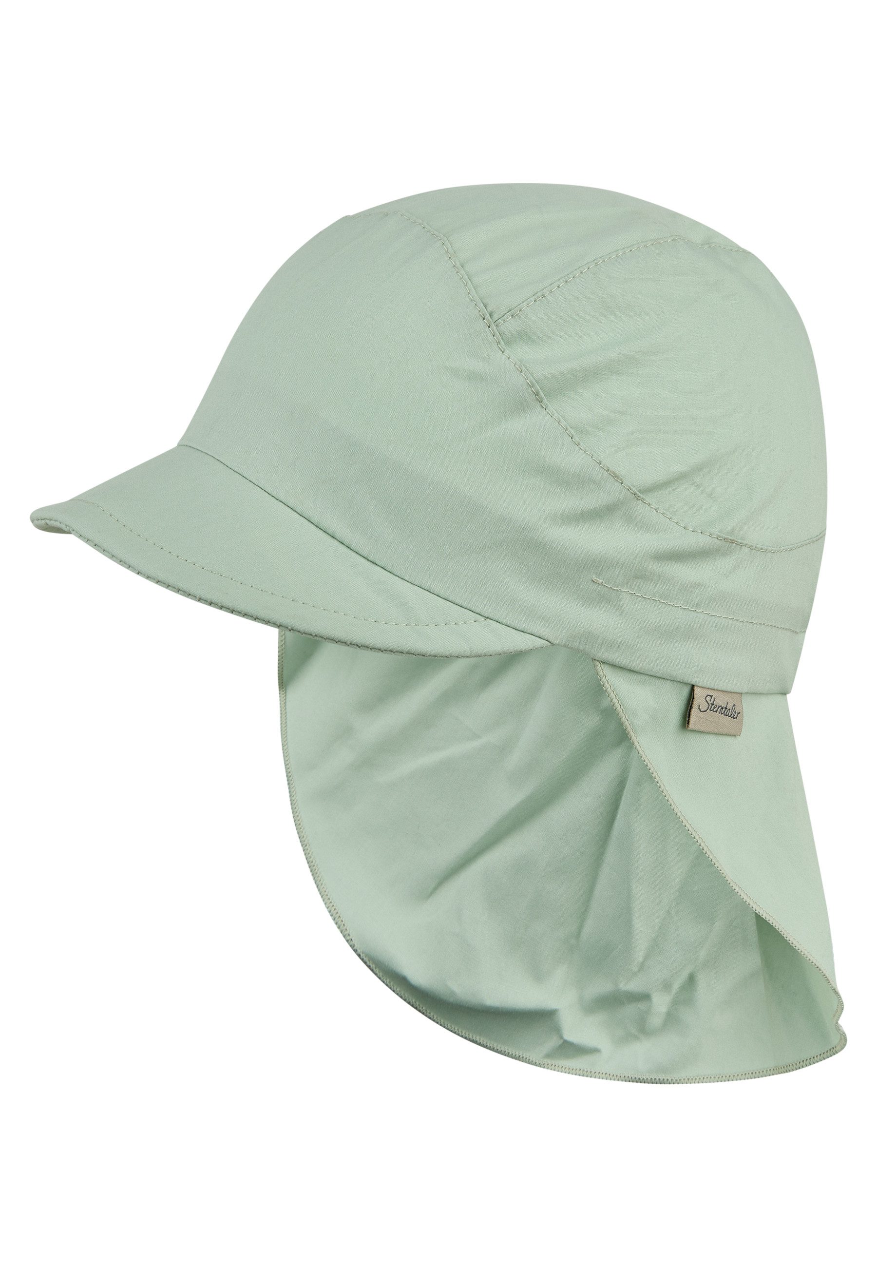 Sterntaler® Schirmmütze UV-Schutz 50+ Schirmmütze mit Nackenschutz Basic (1-St) Kindermütze mit Schirm aus UV-Popeline unifarben