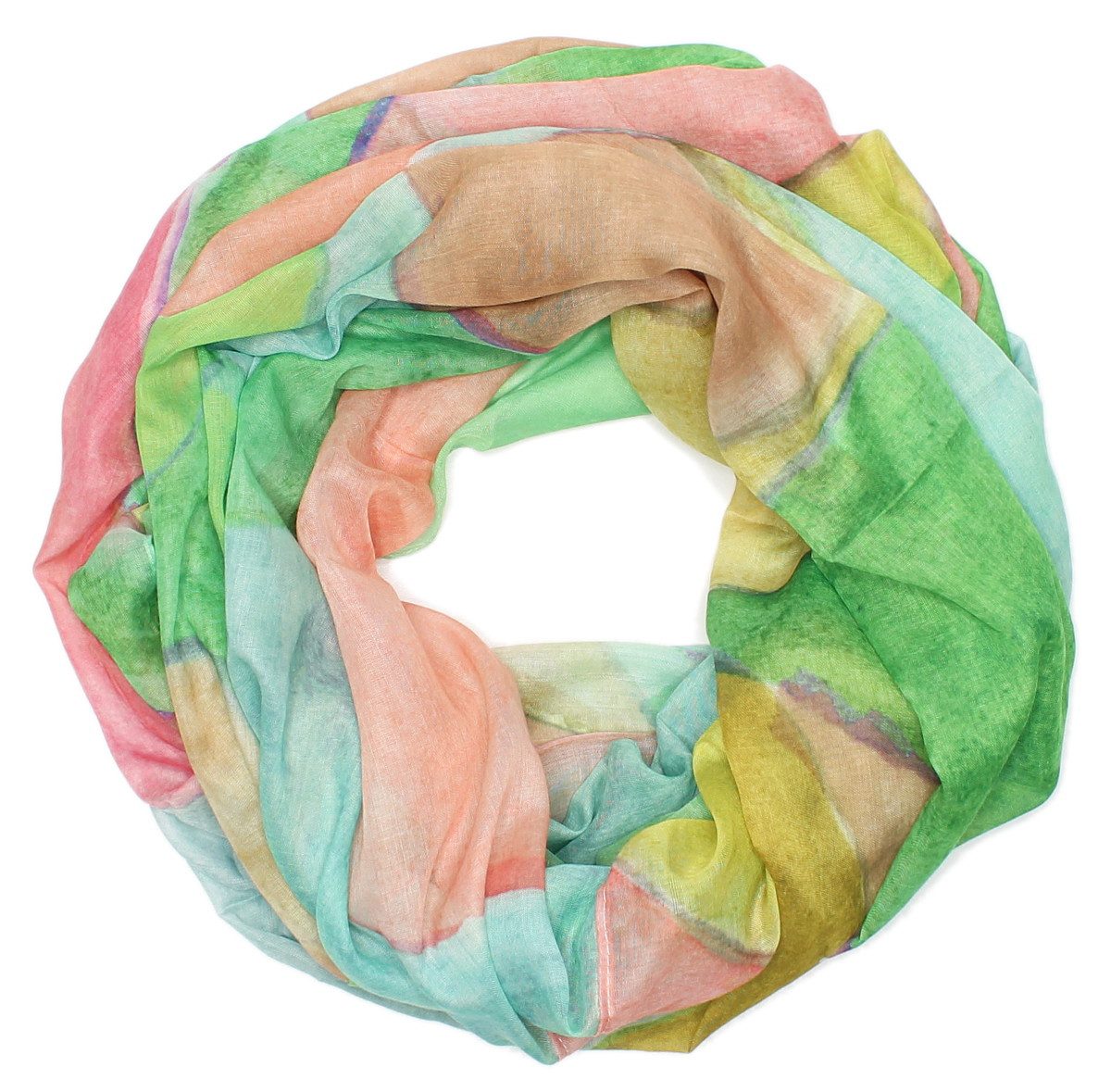 Loop Damen Loopschal mit Farbverlauf – Leichter Sommer Schlauchschal
