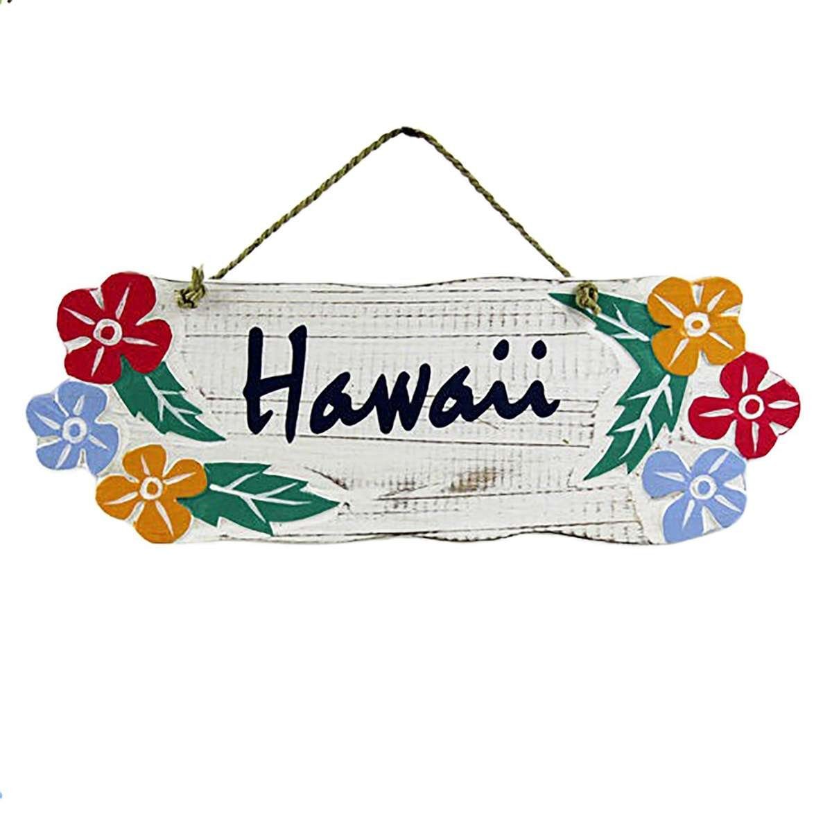 Oriental Galerie Wandbild Hawaii Schilder Weiß Hawaii W3, orientalisch (1 St), Handarbeit bunt