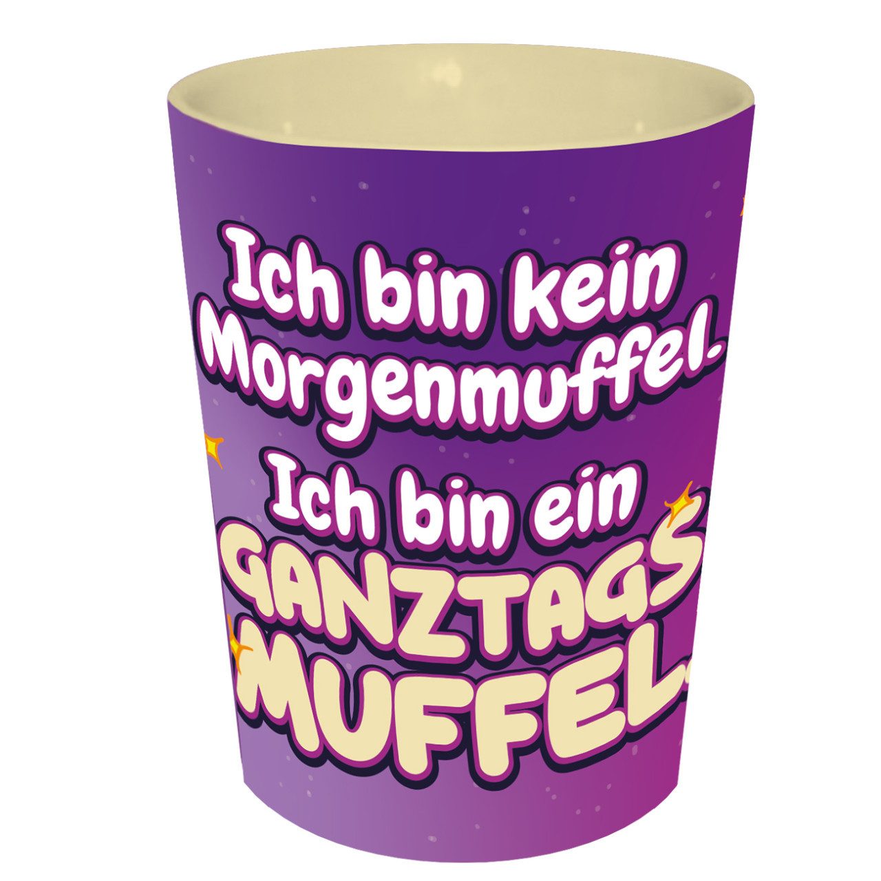 Geda Labels GmbH Tasse Grummeleinhorn Muffel, 1-tlg., Keramik, Lila, 280ml, stapelbar
