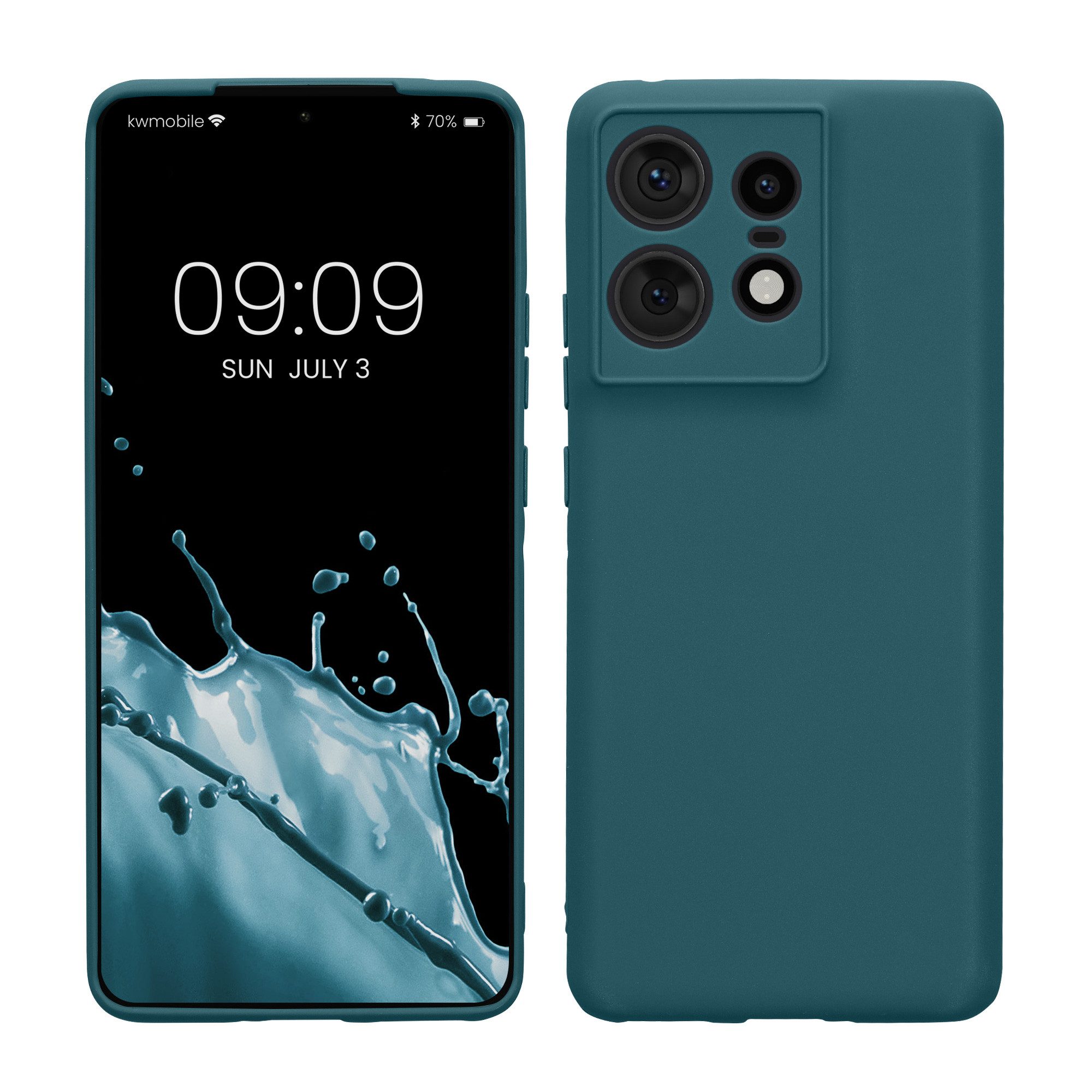kwmobile Handyhülle Handyhülle für Motorola Edge 50 Pro Hülle, Weiches Handy Silikon Case - Schutzhülle Cover