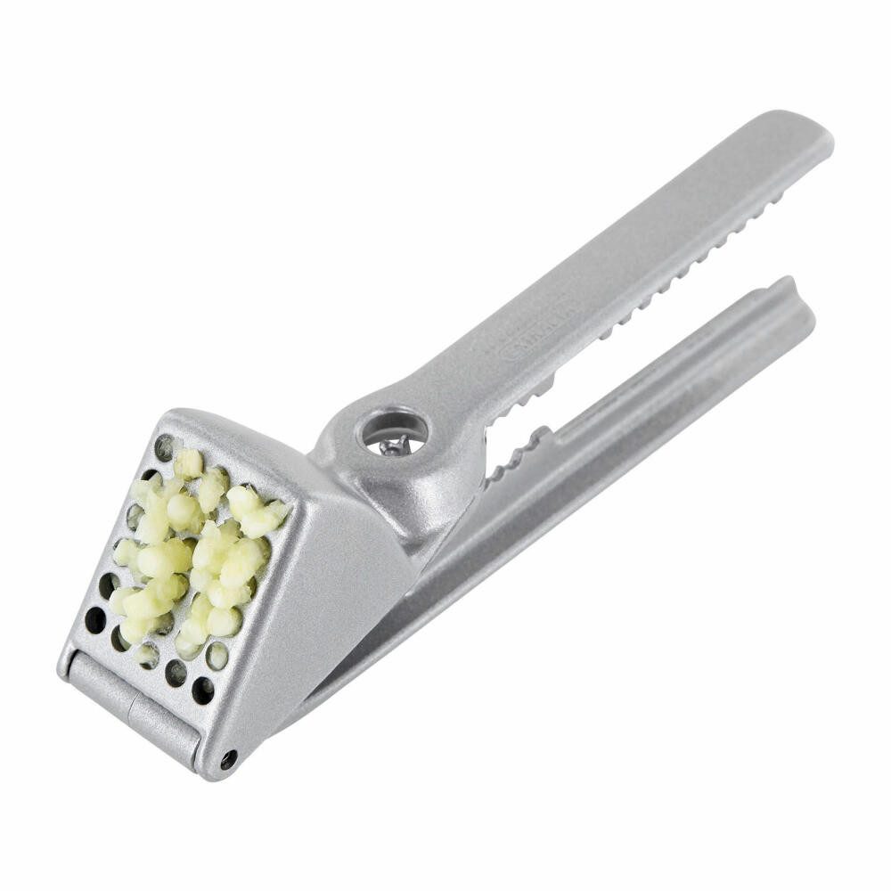 WESTMARK Knoblauchpresse 4 in 1, Länge: 16 cm, Mehrzweckpresse/Nussknacker/Entkerner/Fischentsc, Aluminium, lebensmittelecht, spülmaschinengeeignet, Made in Germany