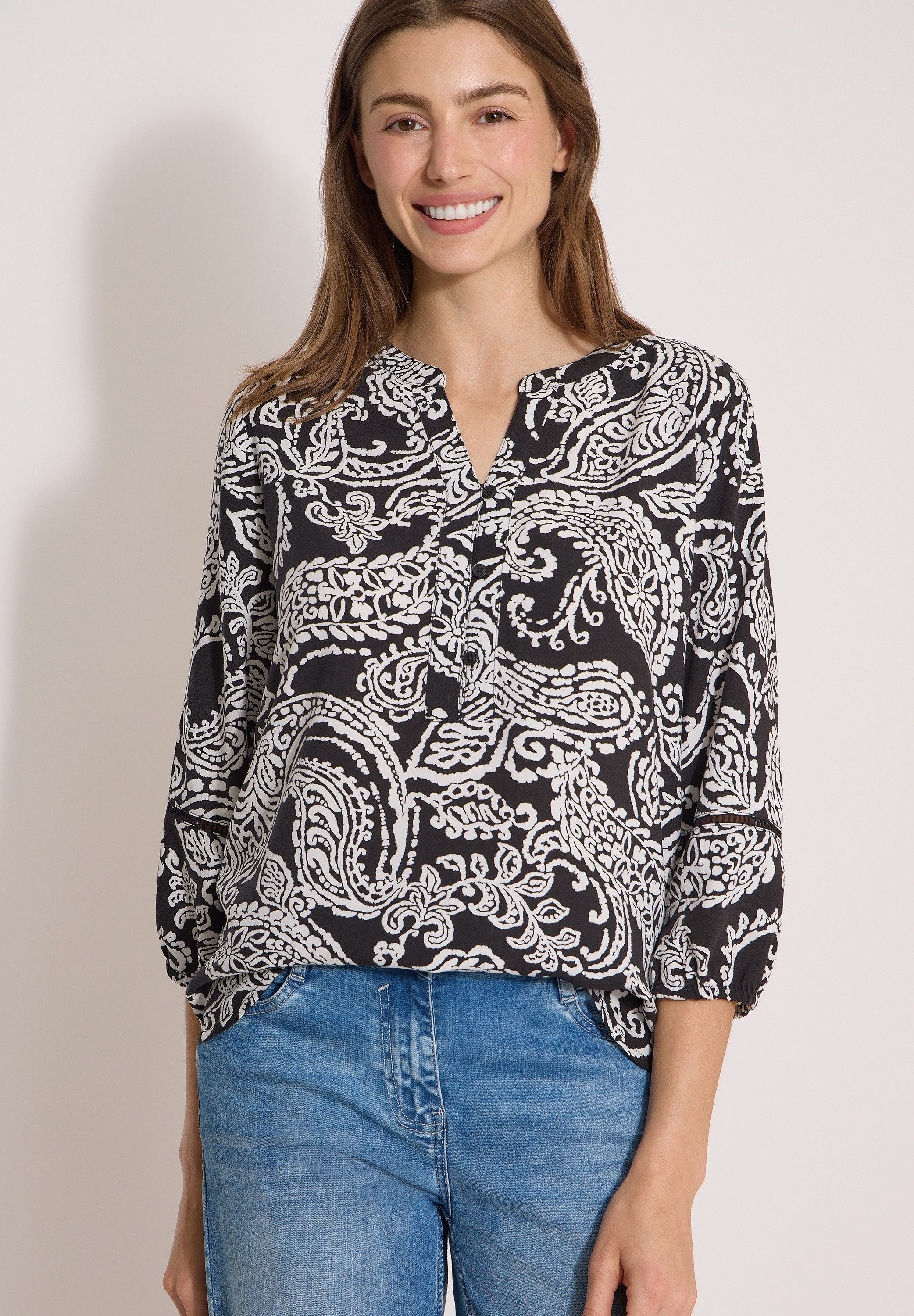 CECIL Shirtbluse mit 3/4 Ärmeln