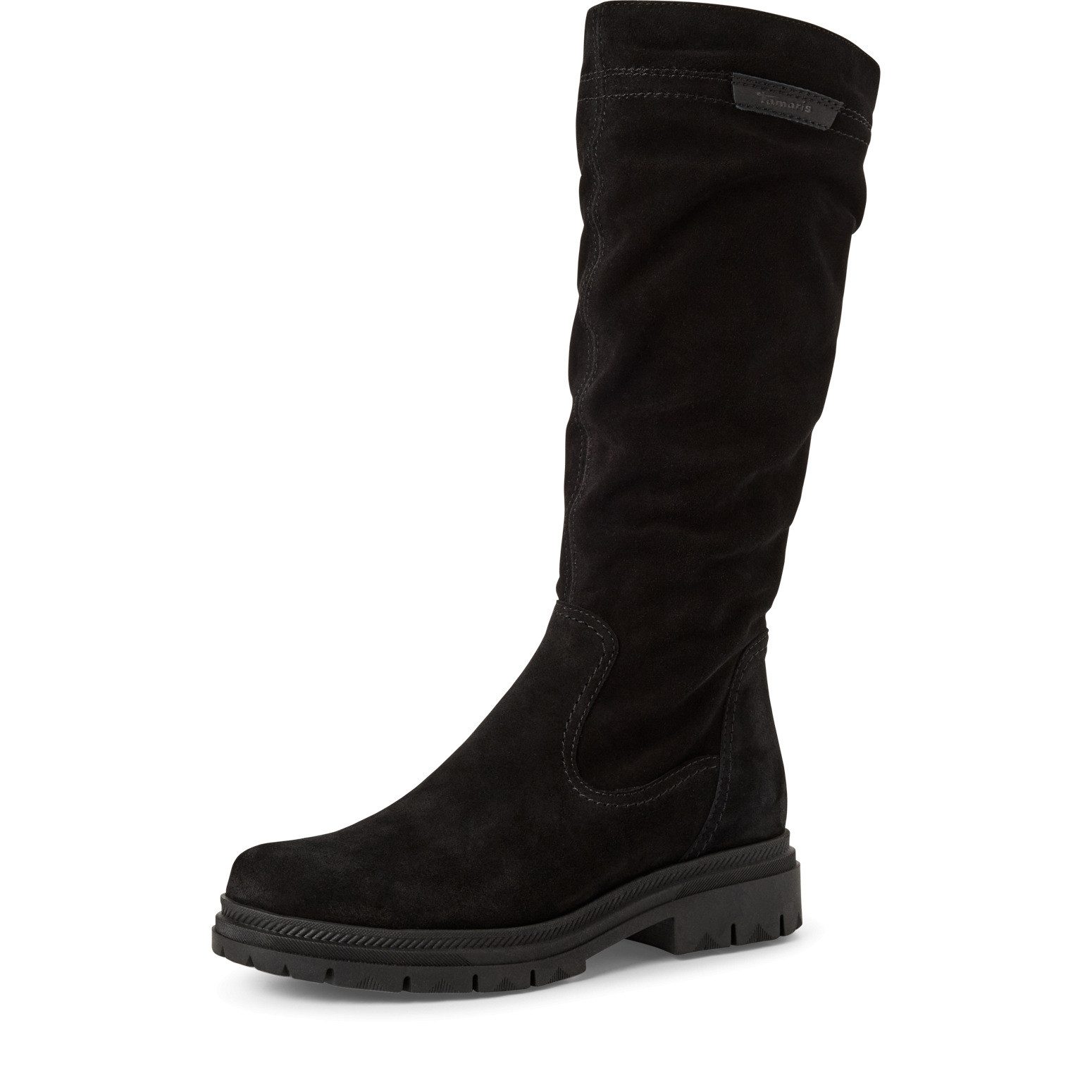 Tamaris Сапоги, Blockabsatz, Langschaftstiefel mit slouchy Falten am Schaft